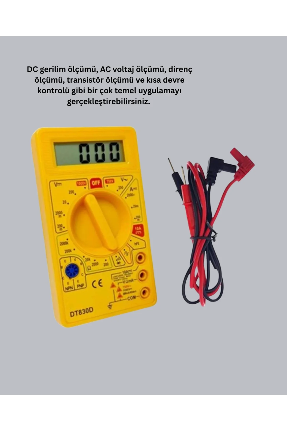 Lcd Ekranlı Dijital Ölçü Aleti Ev Ve Atölye Kullanımı Yeni Nesil - Just Cheap Store Görsel 3