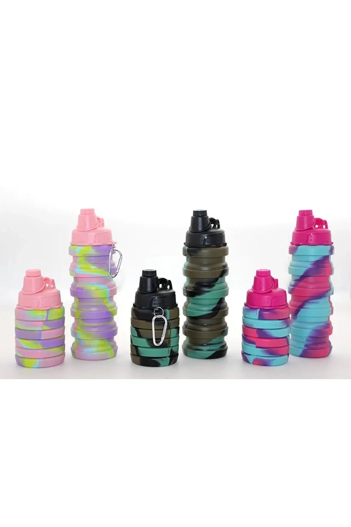 Katlanabilir Portatif Silikon Su Şişesi 500 Ml Alk3141 - Just Cheap Store Görsel 2