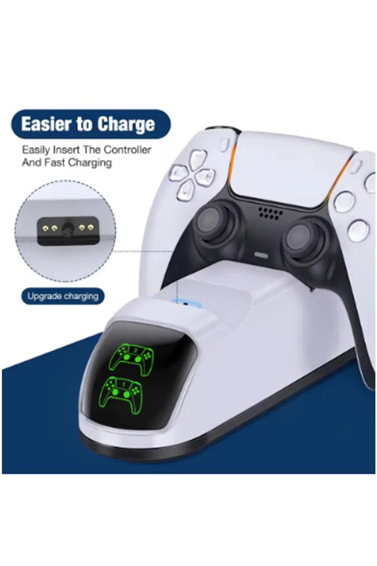 Ps5 Dualsense Şarj Istasyonu Playstation 5 Uyumlu Charging Station - Just Cheap Store Görsel 4