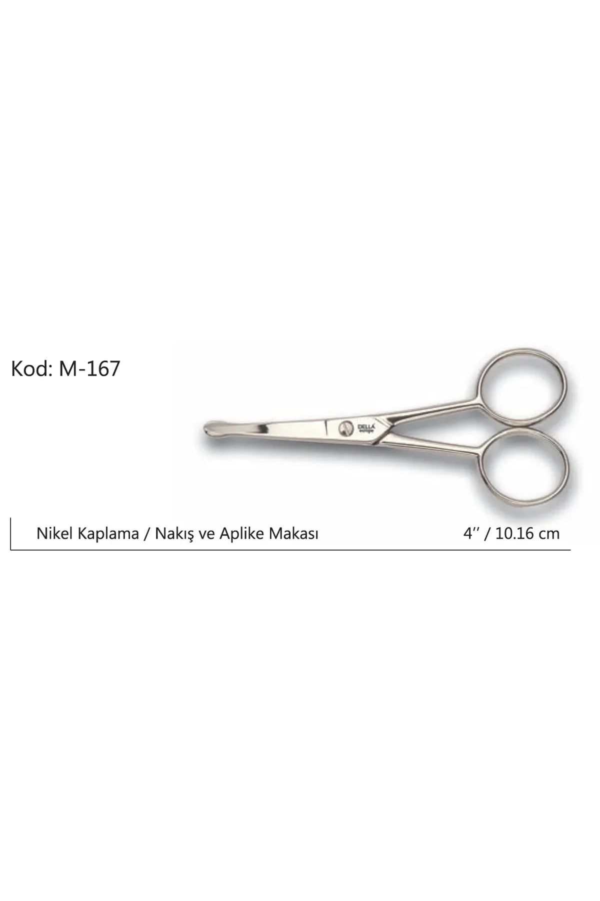 Europe Aplike Ve Nakış Makası Kıvrık Küt Uçlu No:4 10,16 Cm - Just Cheap Store Görsel 4