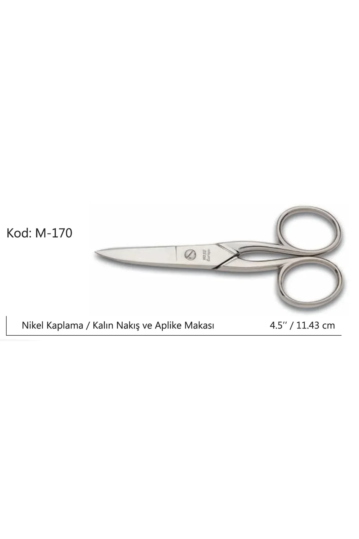 Europe Kalın Nakış Makası Süper Kalite No:4.5 11,43 Cm - Just Cheap Store Görsel 2
