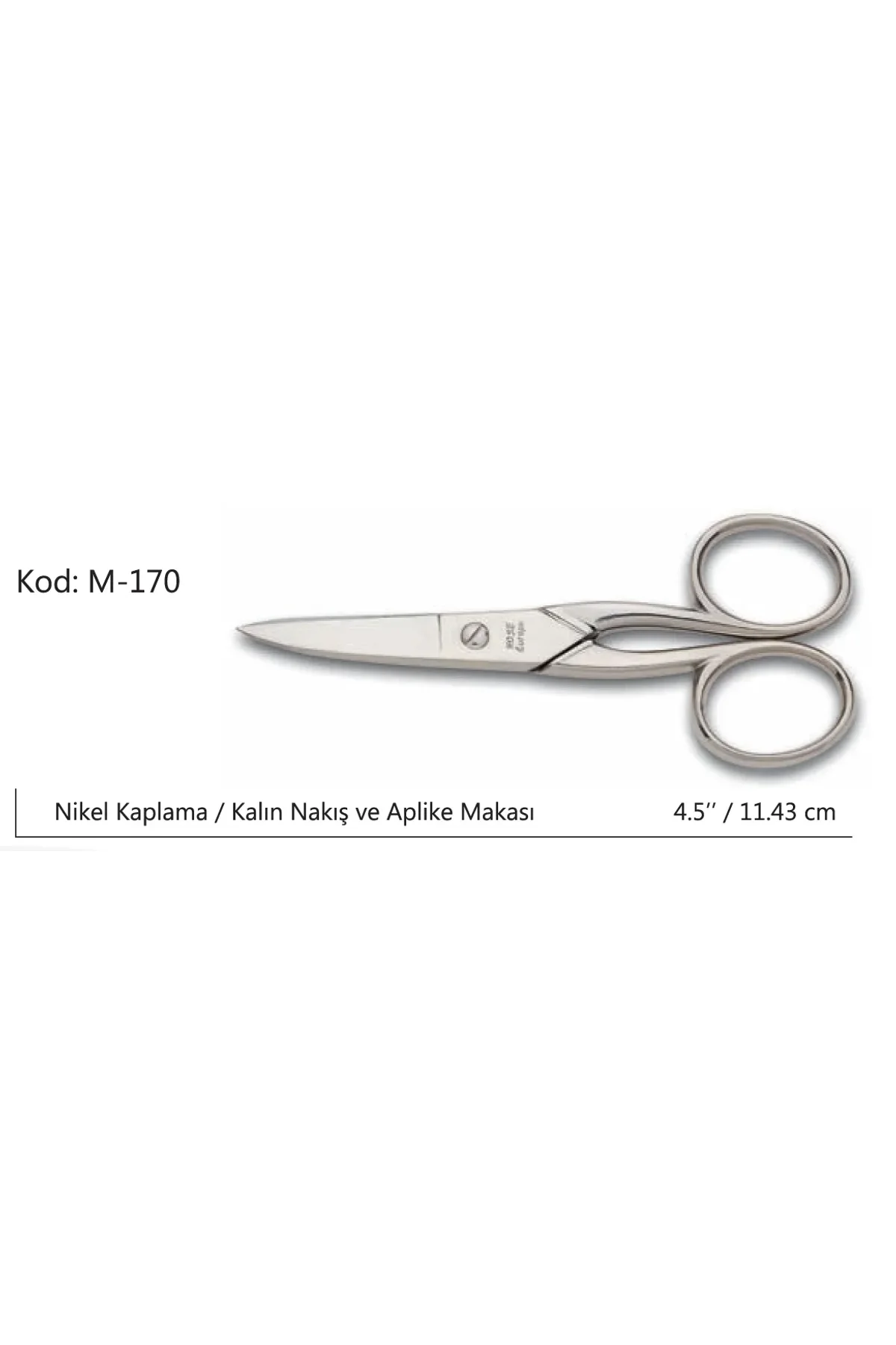 Europe Kalın Nakış Makası Süper Kalite No:4.5 11,43 Cm