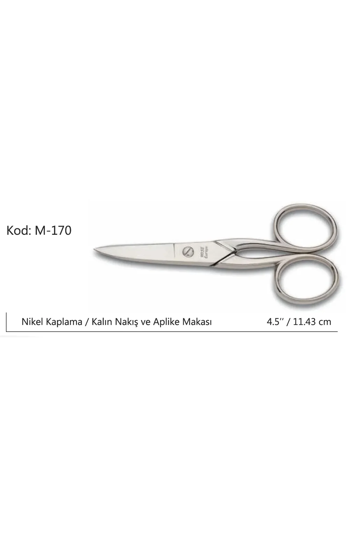 Europe Kalın Nakış Makası Süper Kalite No:4.5 11,43 Cm - Just Cheap Store Görsel 3