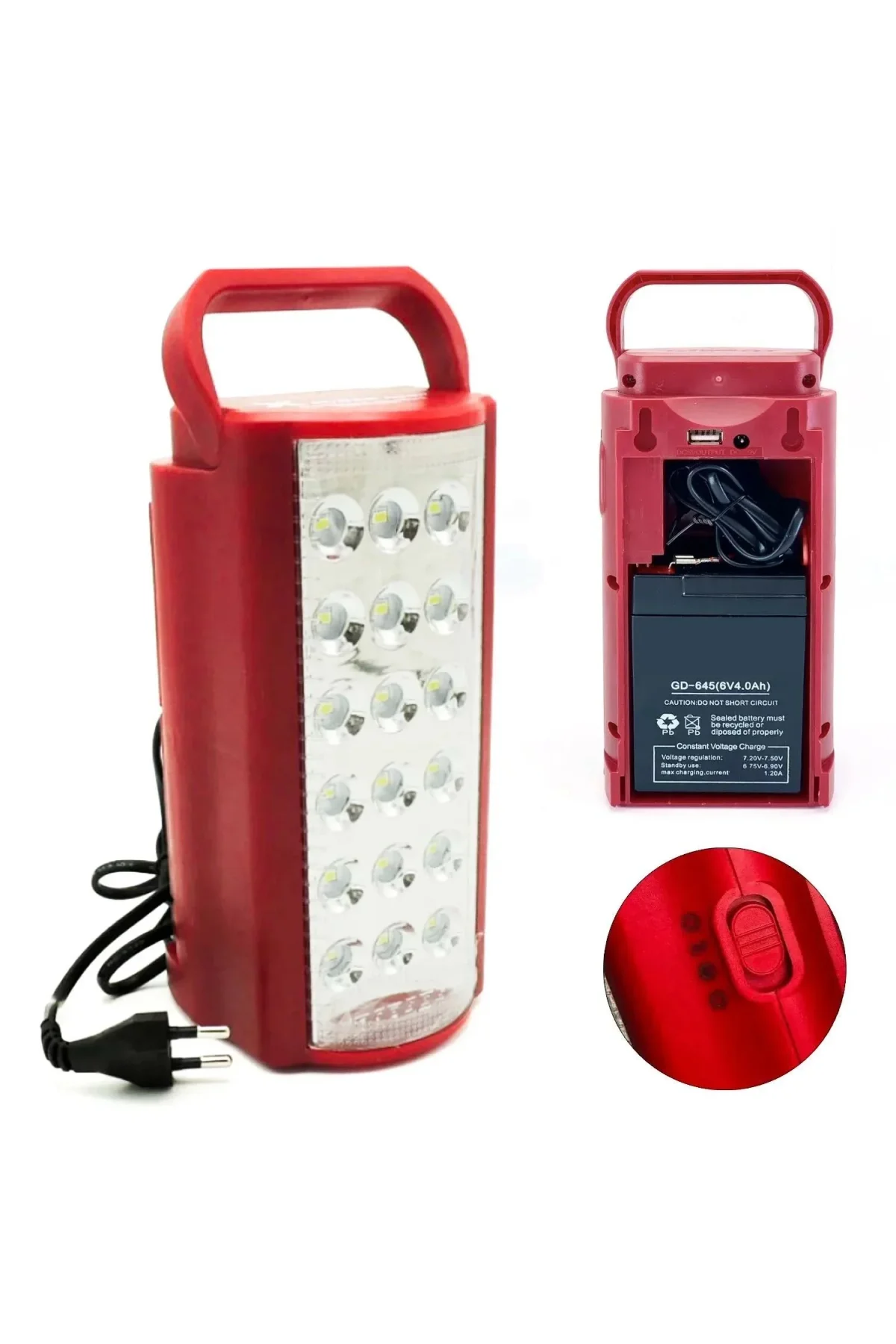 24 Büyük Ledli 80 Saat Yanan Powerbank Özellikli Akülü Led Işıldak - Just Cheap Store Görsel 2