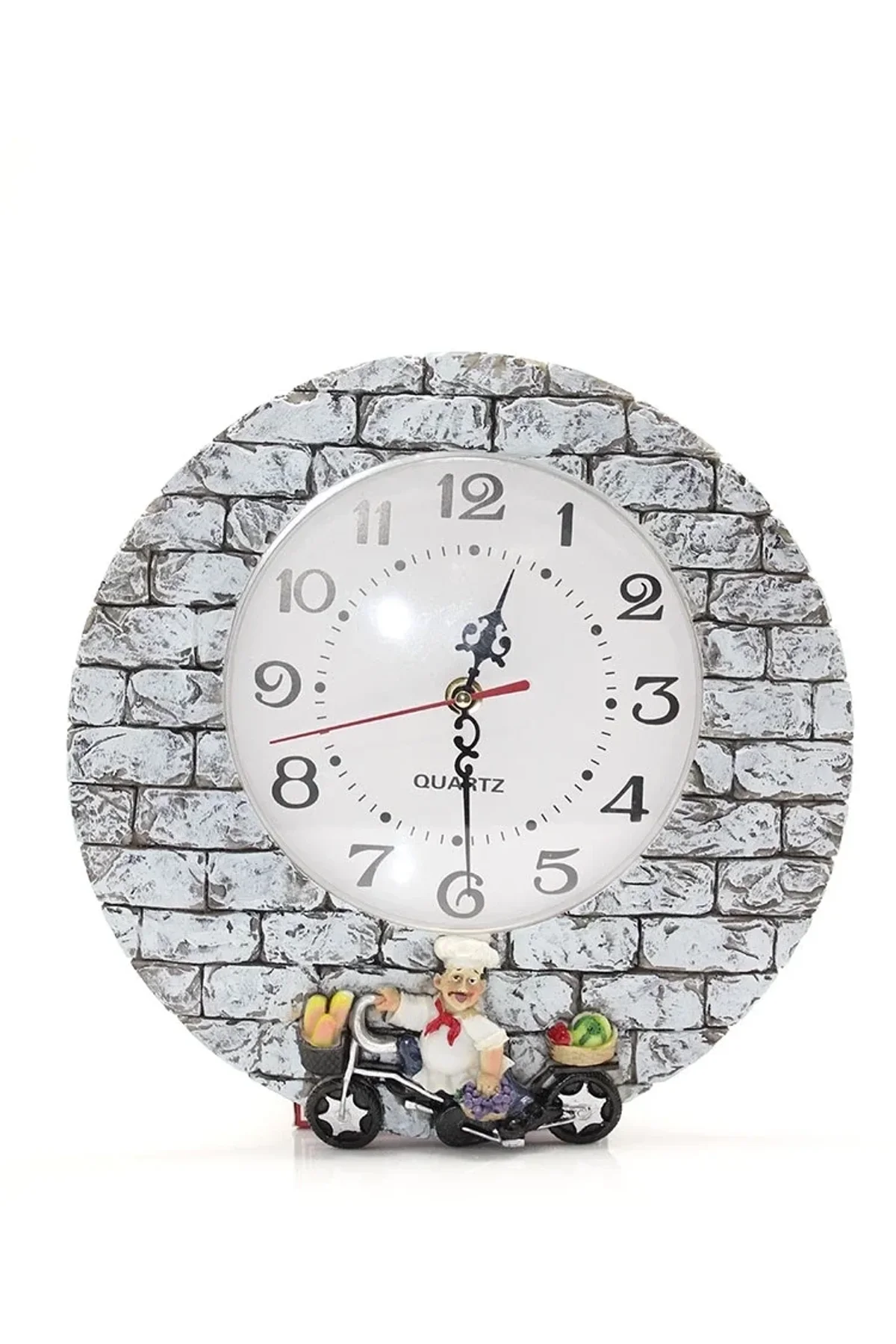 Duvara Asmalı Aşcı Tasarımlı Polyester Saat Alk1542 - Just Cheap Store Görsel 2