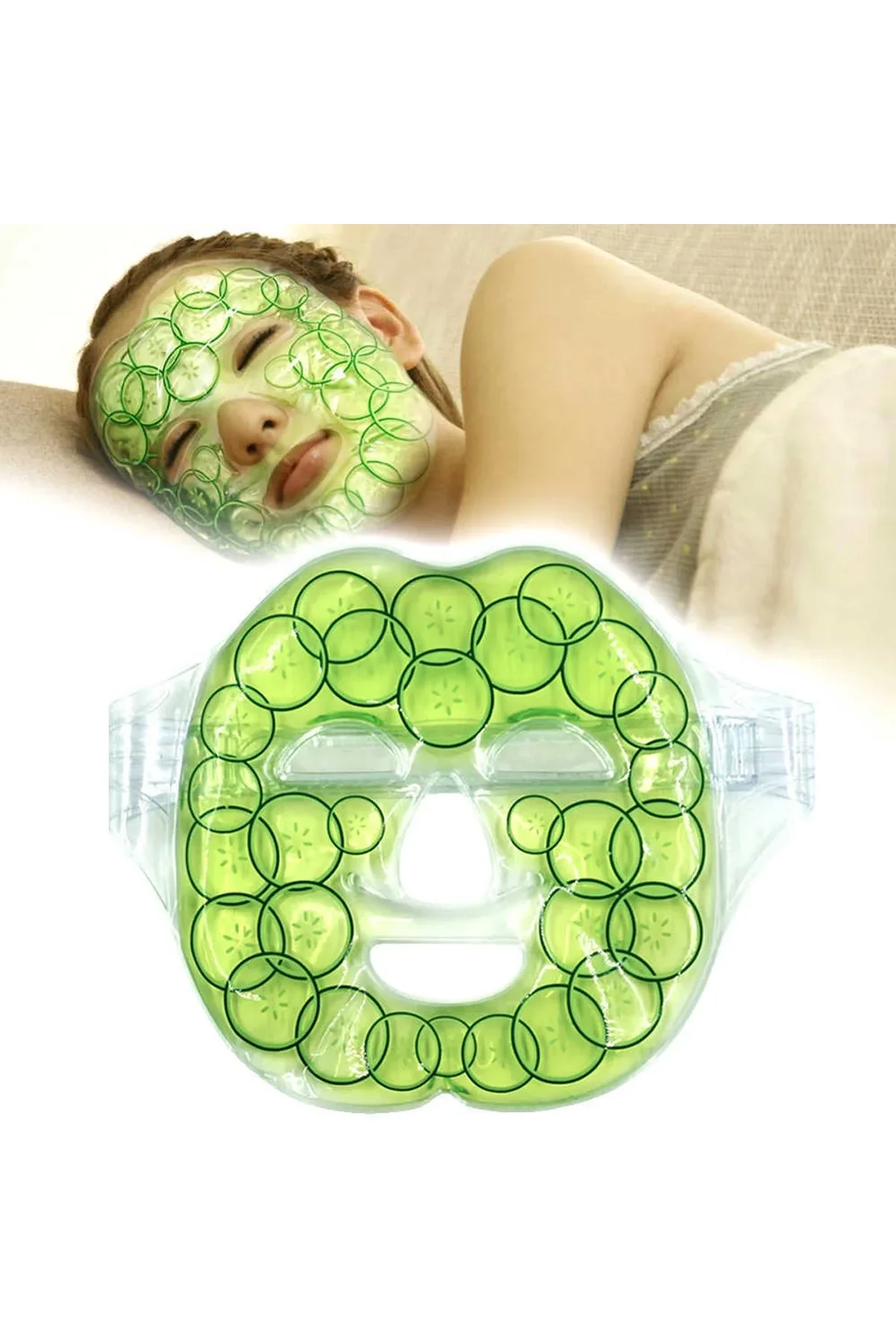 Jel Buz Paketi Canlandırıcı Soğutma Yüz Maskesi Baş Ağrısı Yastık Rahatlatıcı Kozmetik Maske - Just Cheap Store Görsel 2
