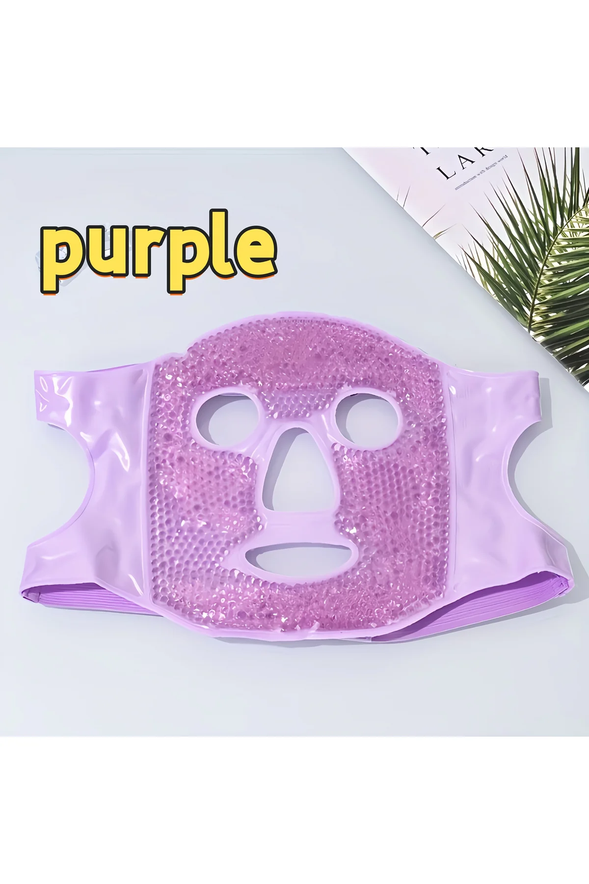 Terapi Jel Yüz Maskesi Soğuk Ve Sıcak Boncuklu Ayarlanabilir Maske (mor) - Just Cheap Store Görsel 2