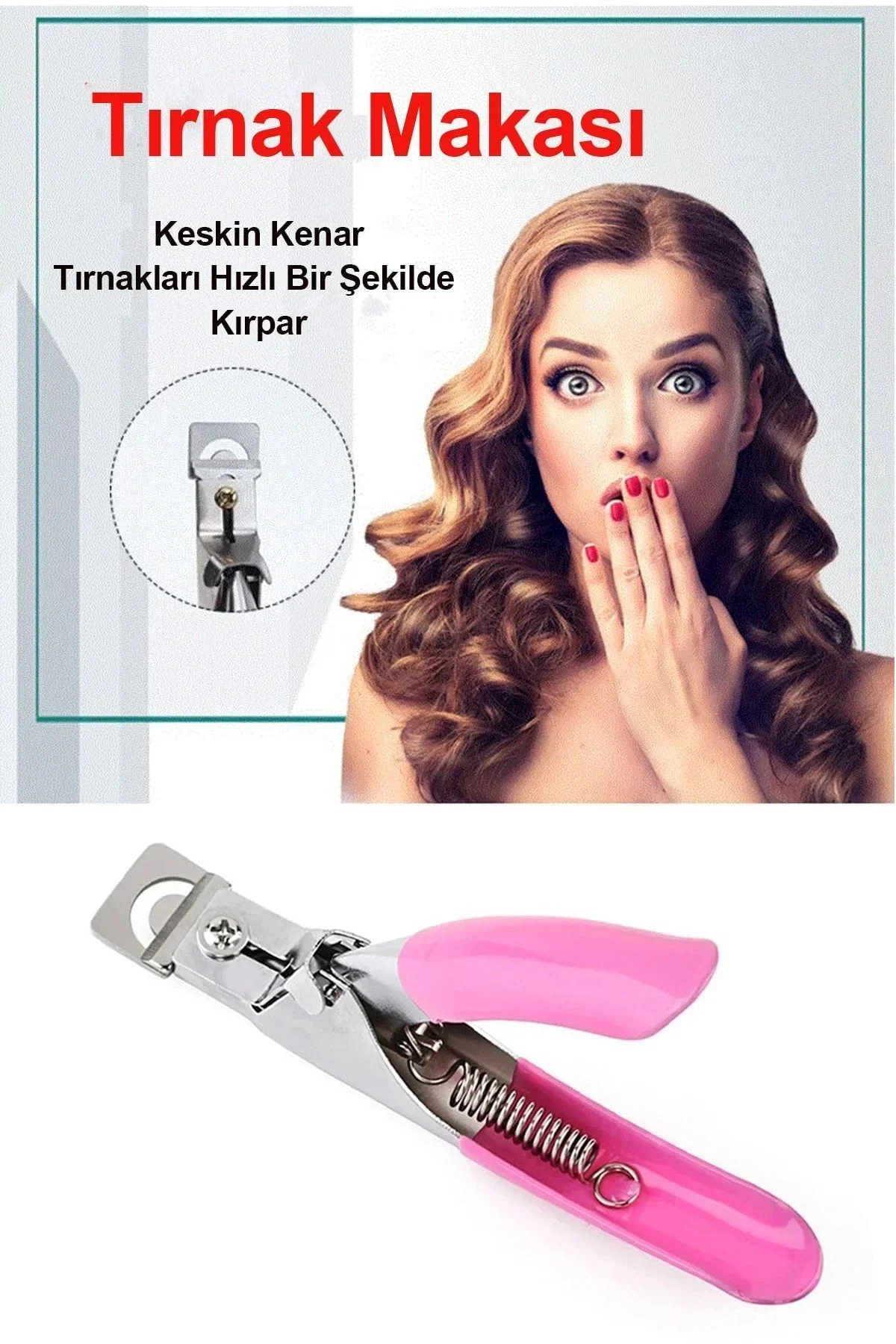 Takma Tırnak Protez Tırnak Pens Kesici Ayarlayıcı Giyotin - Just Cheap Store Görsel 4