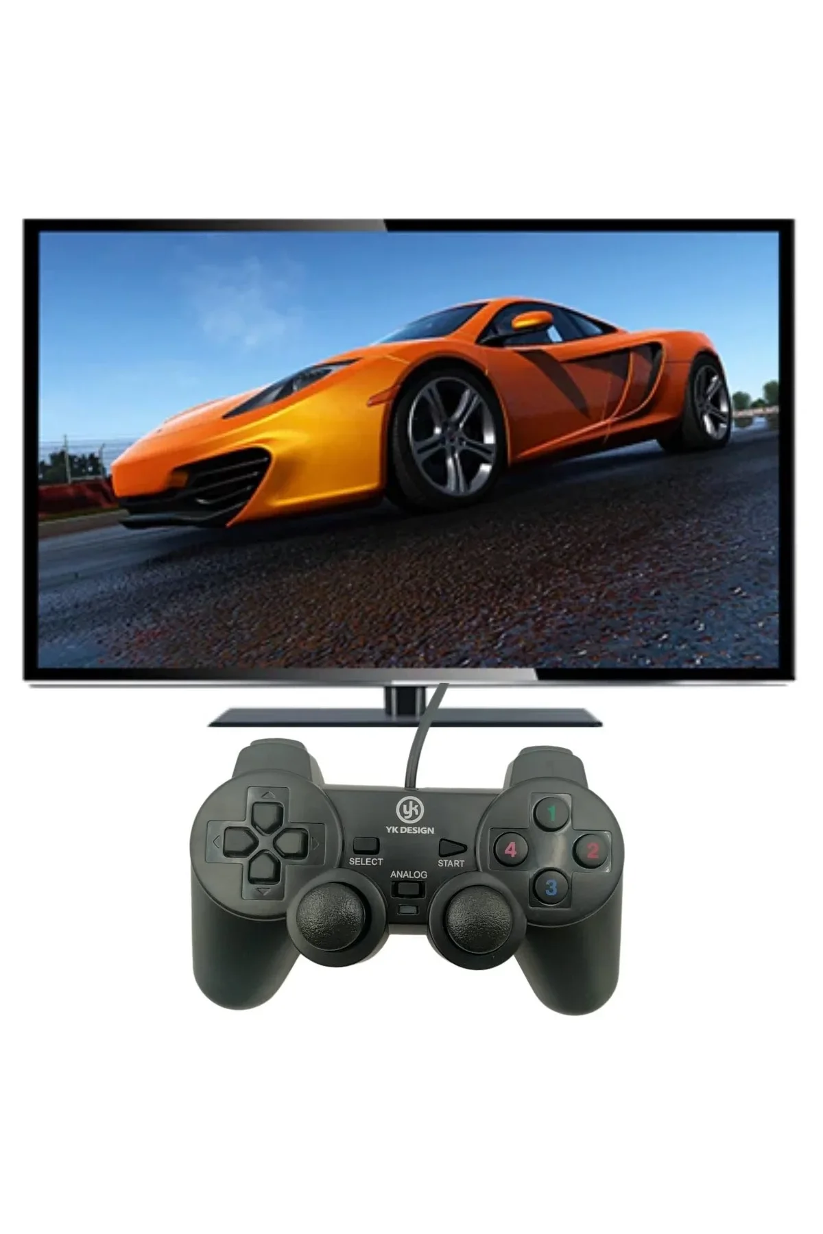 Çift Titreşimli Usb Kablolu Oyun Kolu Pc Uyumlu Vibration Gamepad - Just Cheap Store Görsel 3