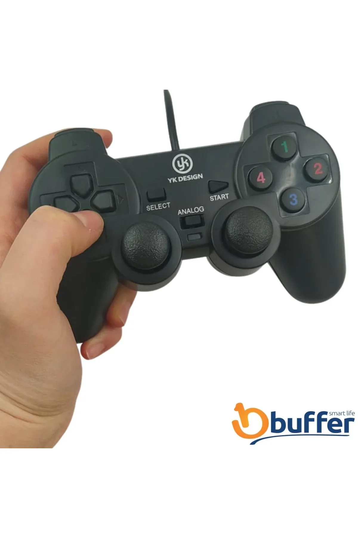 Çift Titreşimli Usb Kablolu Oyun Kolu Pc Uyumlu Vibration Gamepad - Just Cheap Store Görsel 5