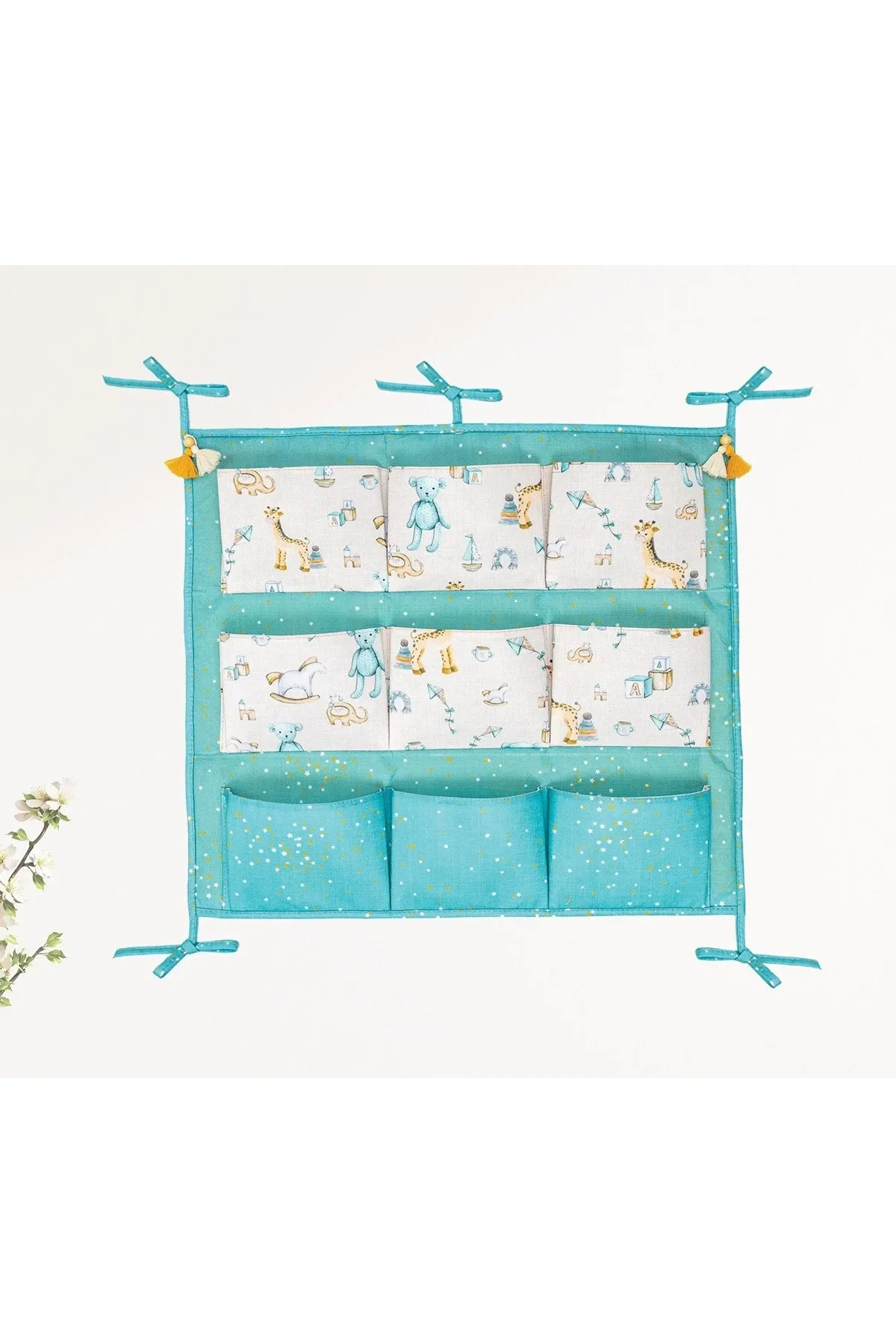 Baby 9 Cepli Bağlamalı Beşik Kenarı Düzenleyici (yeşil) - Just Cheap Store Görsel 4