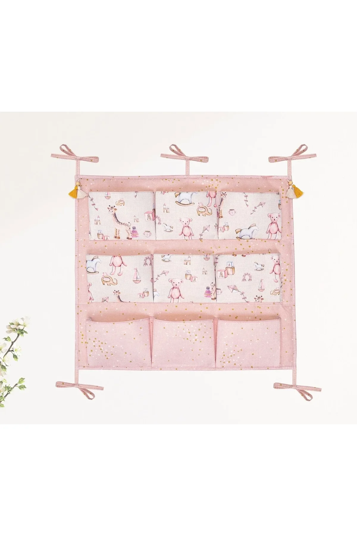 Baby 9 Cepli Bağlamalı Beşik Kenarı Düzenleyici (pembe) - Just Cheap Store Görsel 4
