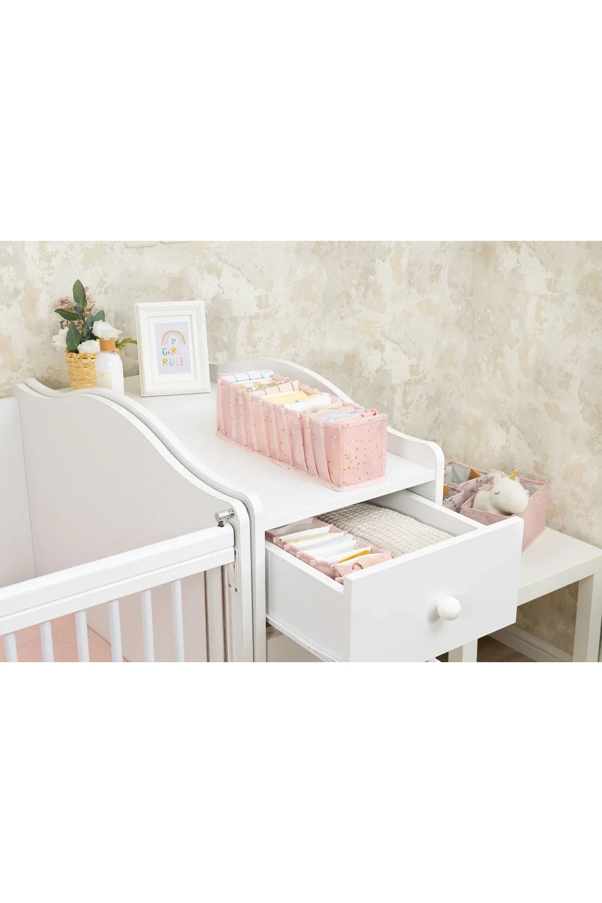 Baby Akordiyon Organizer Çekmece Düzenleyici Small (pembe) -04102 - Just Cheap Store Görsel 3