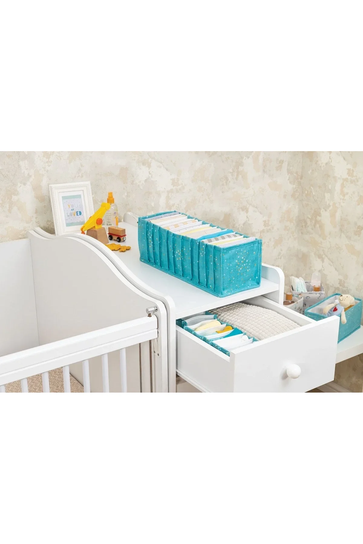 Baby Akordiyon Organizer Çekmece Düzenleyici Medium (yeşil) - 04096 - Just Cheap Store Görsel 2