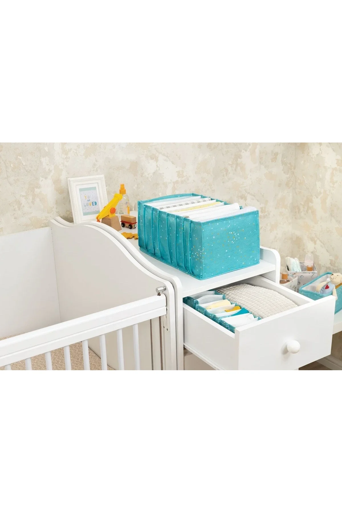Baby Akordiyon Organizer Çekmece Düzenleyici Large (yeşil) - 04089 - Just Cheap Store Görsel 2