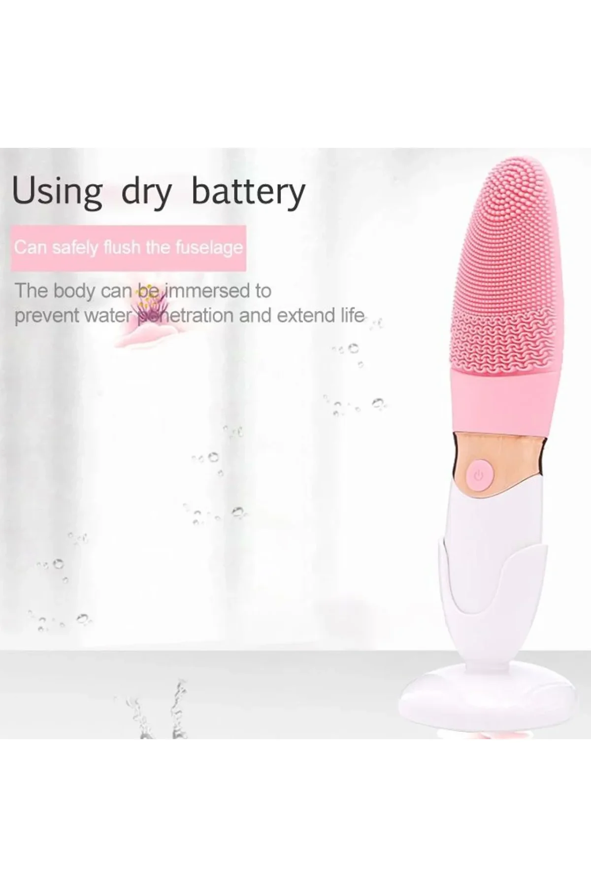 Derin Gözenek Temizliği İçin İnce Kaba Silikon Uçlu Elektrikli Yüz Temizleme Fırçası - Just Cheap Store Görsel 5
