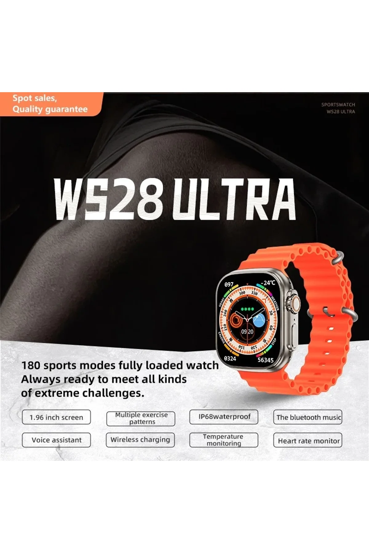 Ws28 Ultra Akıllı Saat | 49mm Geniş Ekran | Konuşma Özellikli | Su Geçirmez Akıllı Saat - Just Cheap Store Görsel 5