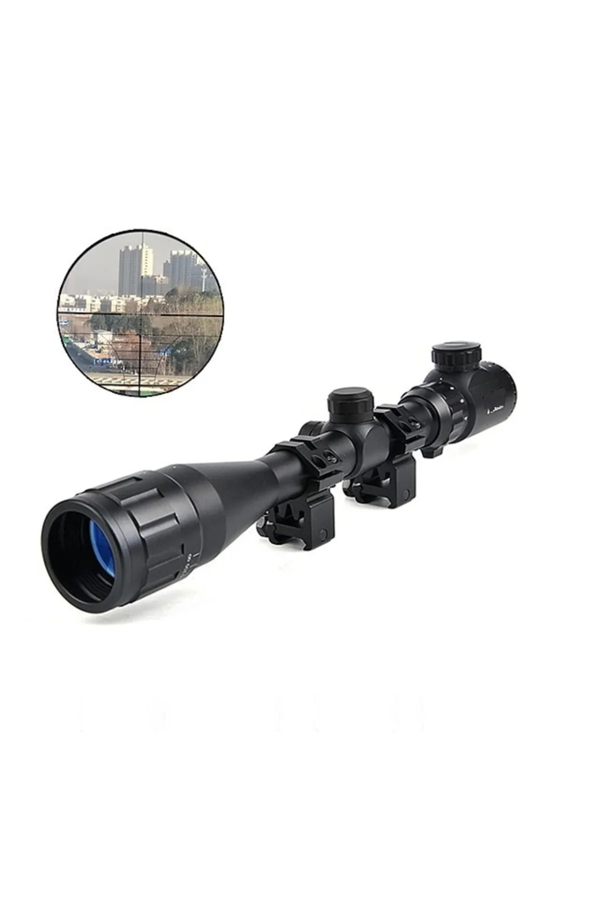 4-12x40 Aoeg Dürbünü Mil Dot Kırmızı - Yeşil Lens Koruyucu - Just Cheap Store Görsel 3