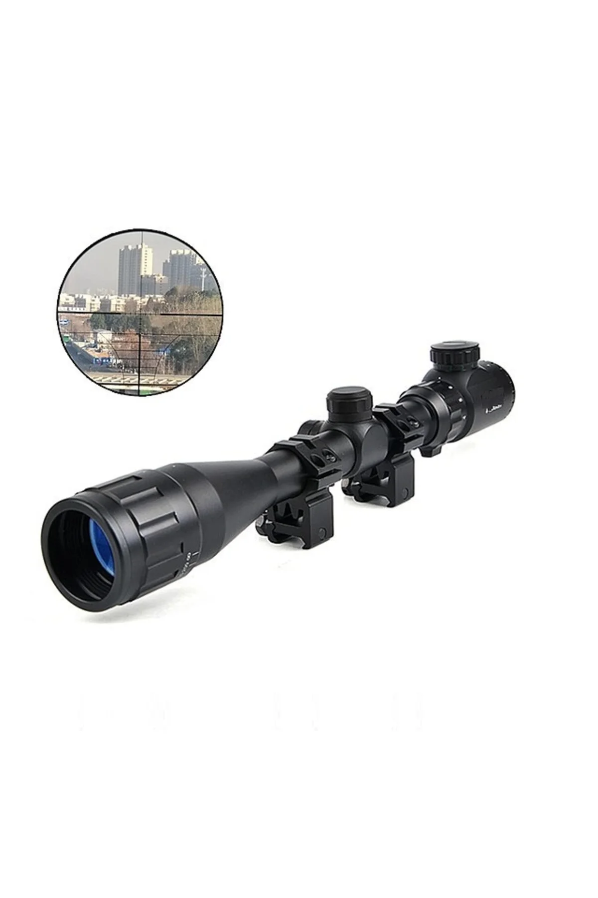 4-12x40 Aoeg Dürbünü Mil Dot Kırmızı - Yeşil Lens Koruyucu - Just Cheap Store Görsel 5