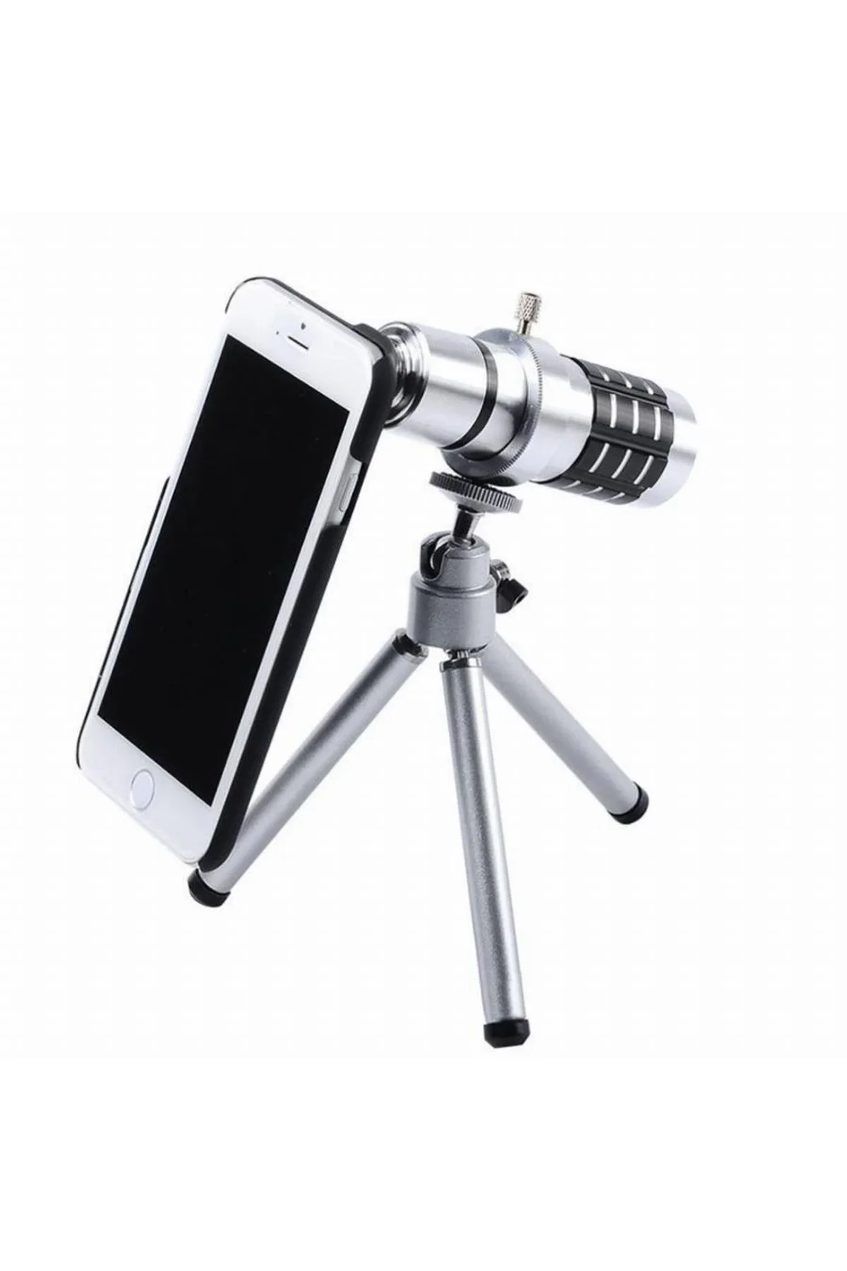 İphone5,5s,i̇phone4.4s Için Alüminyum 14x Optik Zoom Yakından Görüntü Çekme Dürbün