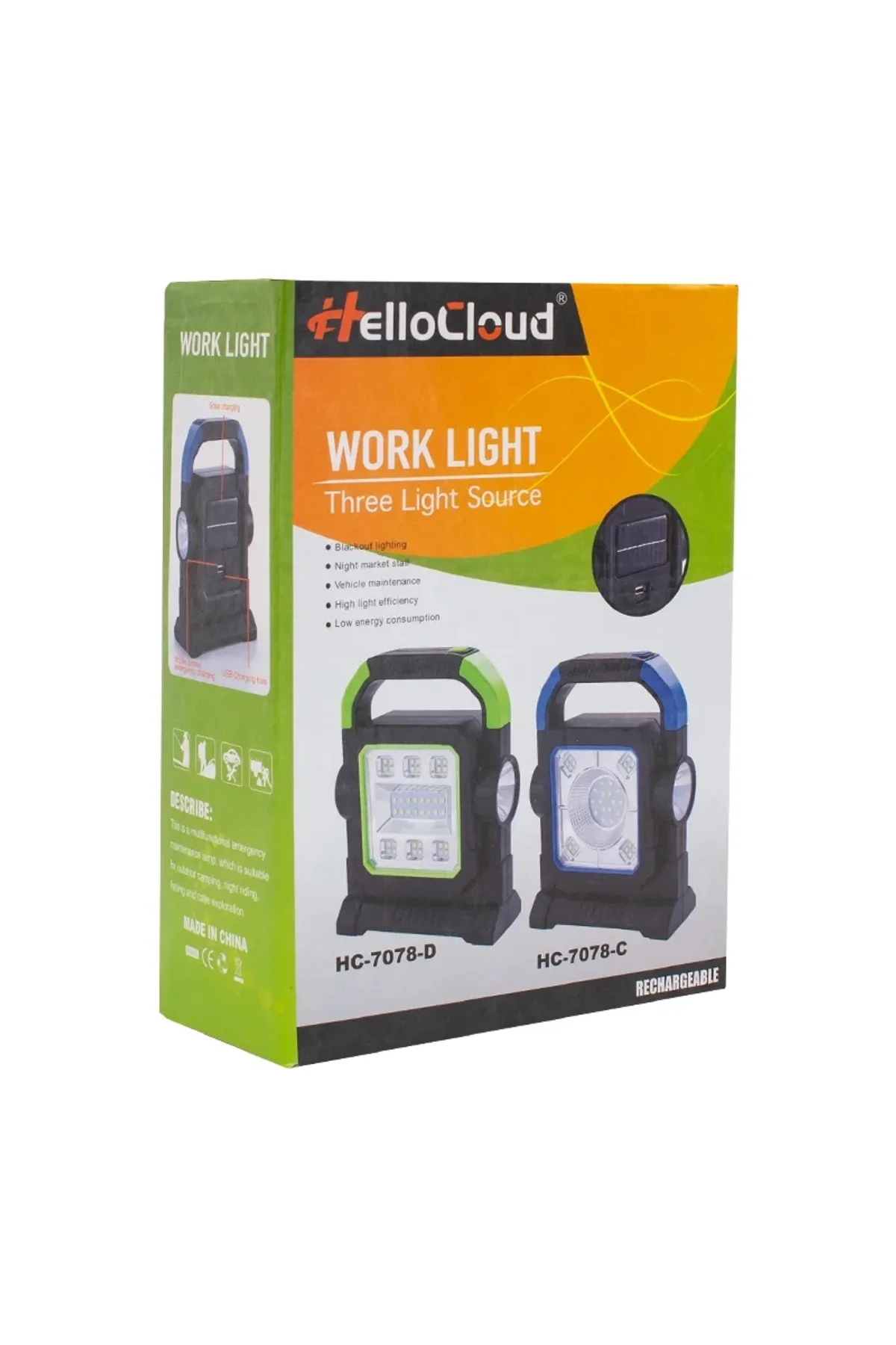 Hc-7078-c 3 Çalışma Modlu Cob Ledli Solar Taşınabilir Şarjlı Solar Lamba - Just Cheap Store Görsel 4