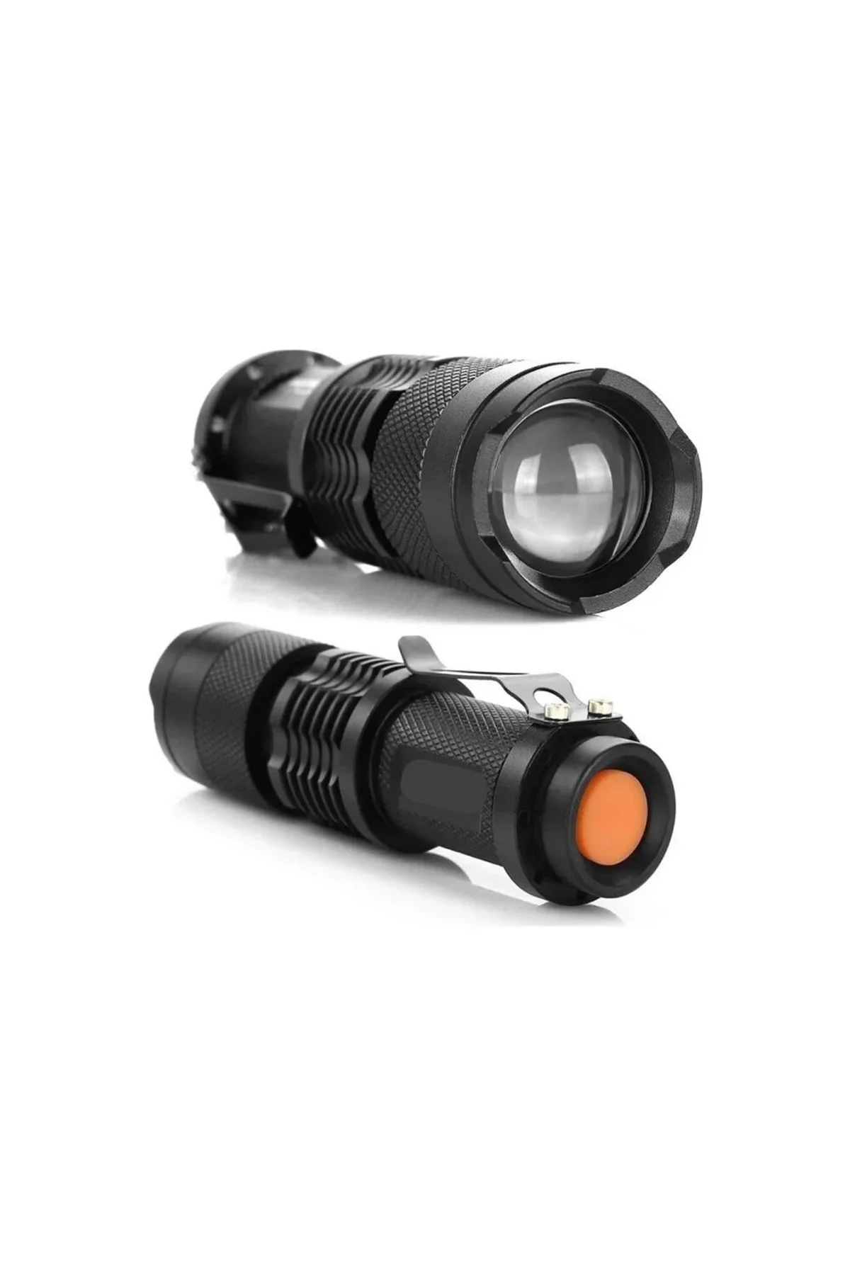 Km-87 Polis Tipi Zoomlu Şarjlı Metal Dağ Kamp Cep Feneri Cree Led 2300 Lumens - Just Cheap Store Görsel 2