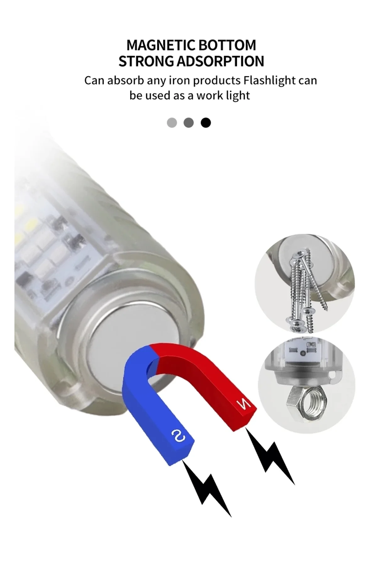 Profesyonel Tg Led Güçlü 8 Modlu Type-c 1000 Lümen Polis Çakarlı Şarjlı El Feneri - Just Cheap Store Görsel 4
