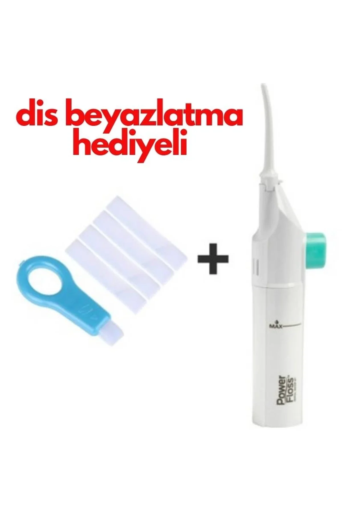 2'si 1 Arada Mekanik Diş Ve Ağız Temizleme &amp; Diş Beyazlatma Seti | Power Floss