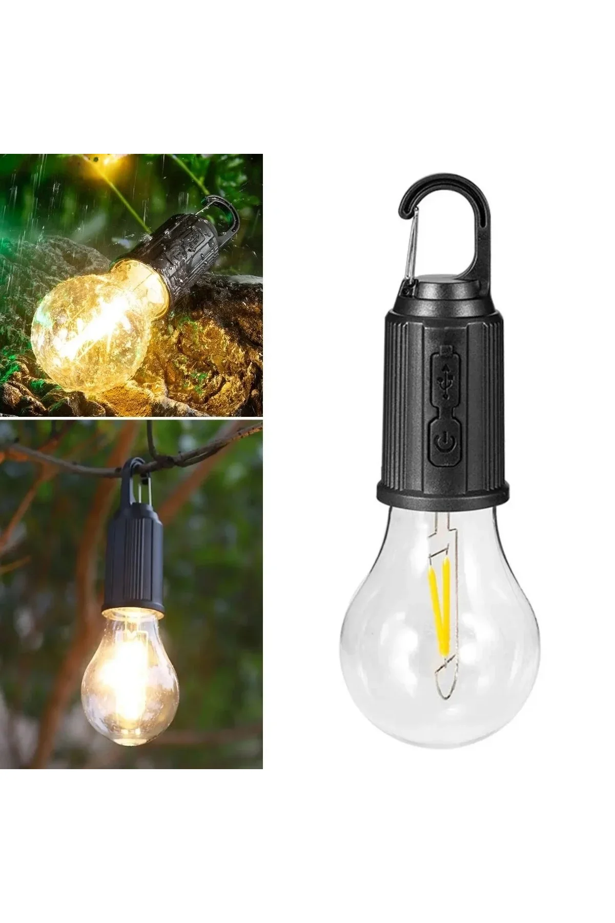 Şarj Olabilen 3 Farklı Mod Led'li Kendiliğinden Asma Kancalı Kamp,dış Cephe Lambası - Just Cheap Store Görsel 2