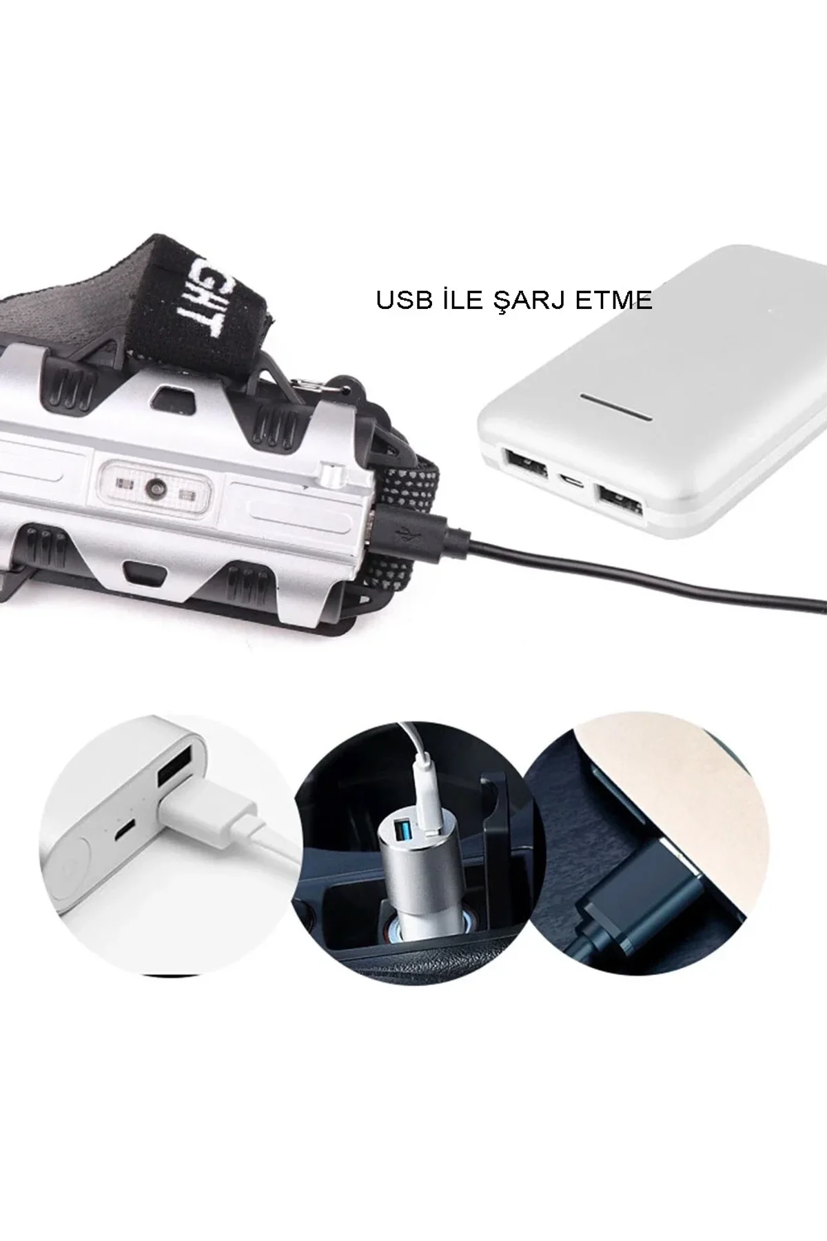 4 Modlu Sensörlü Şarjlı Güçlü Kafa Lambası Wt-248 - Just Cheap Store Görsel 4