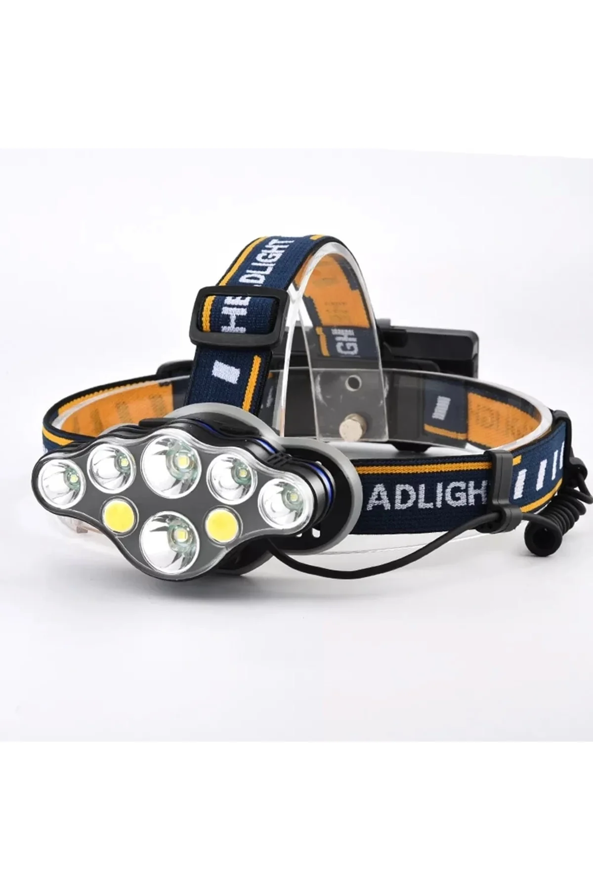 Ps-888 Güçlü Usb Şarj Edilebilir Profesyonel 8 Modlu 6000 Lümen 8 Led Su Geçirmez Kafa Lambası - Just Cheap Store Görsel 4