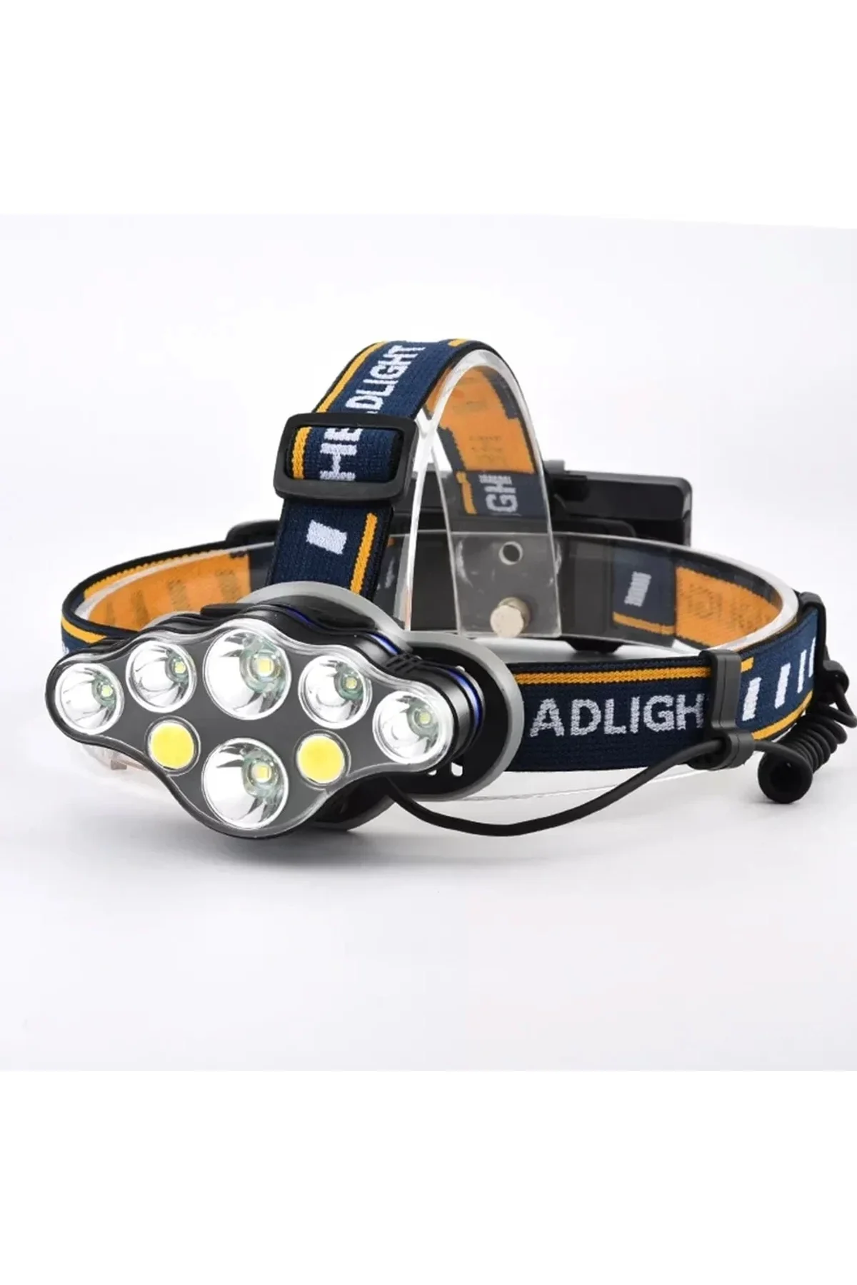Ps-888 Güçlü Usb Şarj Edilebilir Profesyonel 8 Modlu 6000 Lümen 8 Led Su Geçirmez Kafa Lambası - Just Cheap Store Görsel 3