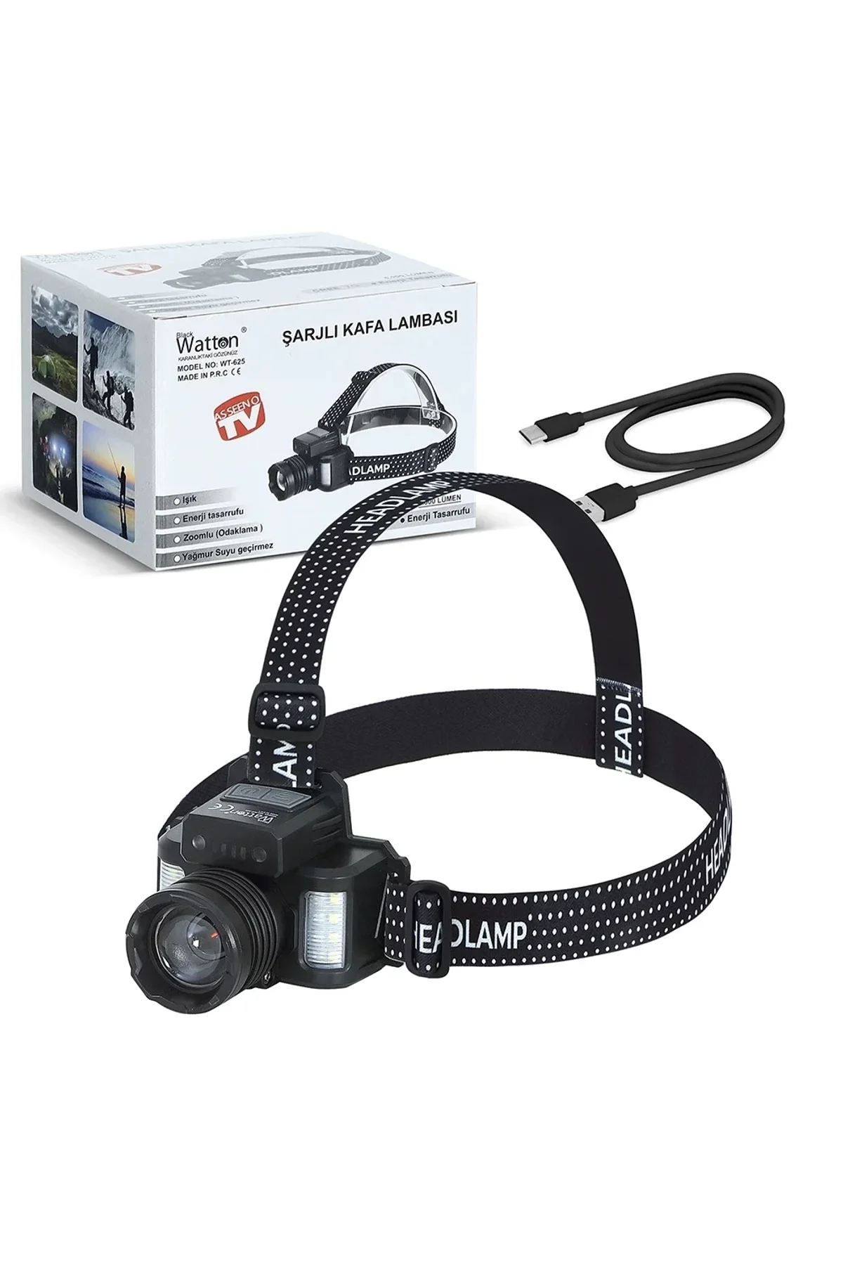 Sensörlü Cree Tg Led Şarjlı Kafa Lambası Wt-625 - Just Cheap Store Görsel 2