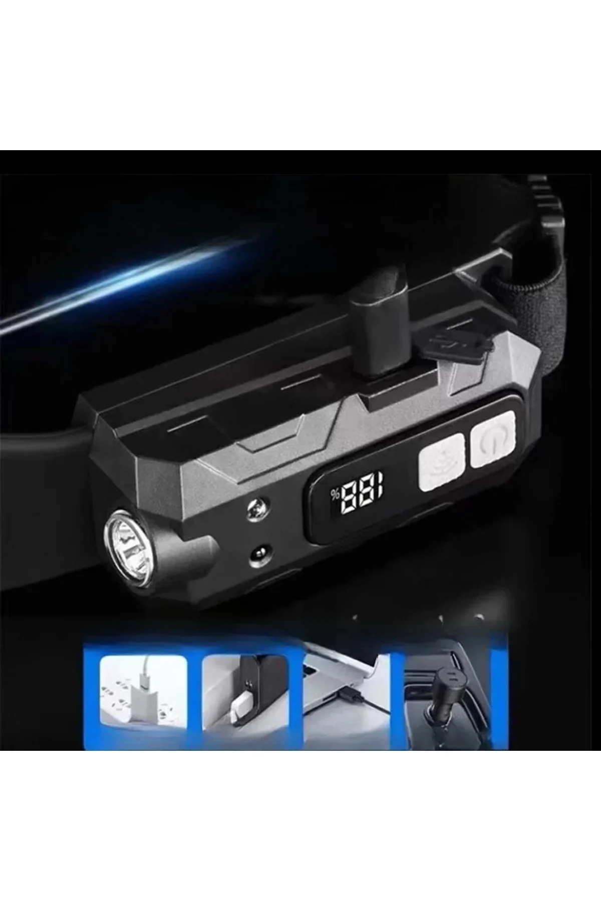 Sensörlü Cob Xpg Led Kafa Lambası Wt-066 - Just Cheap Store Görsel 5
