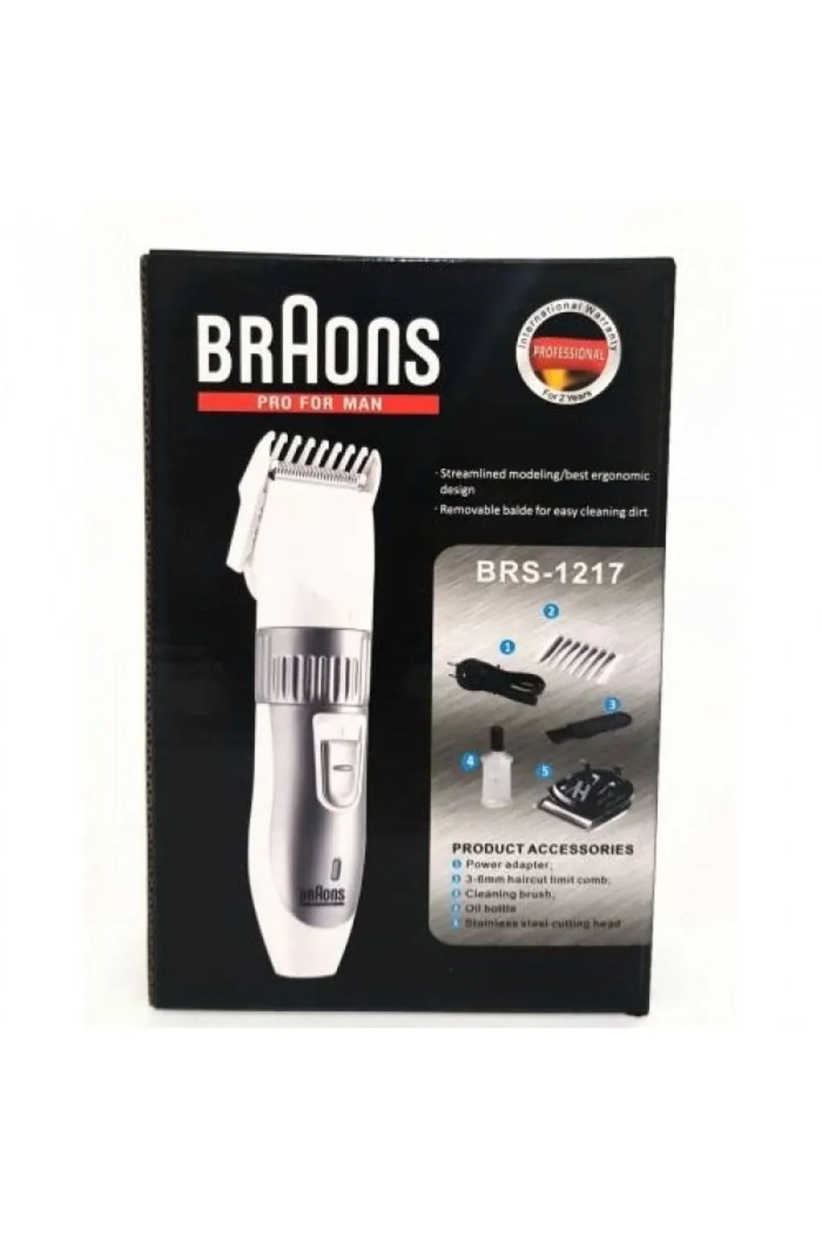 Braons Şarj Edilebilir Kablosuz Tıraş Makinesi Brs-1217 - Just Cheap Store Görsel 2