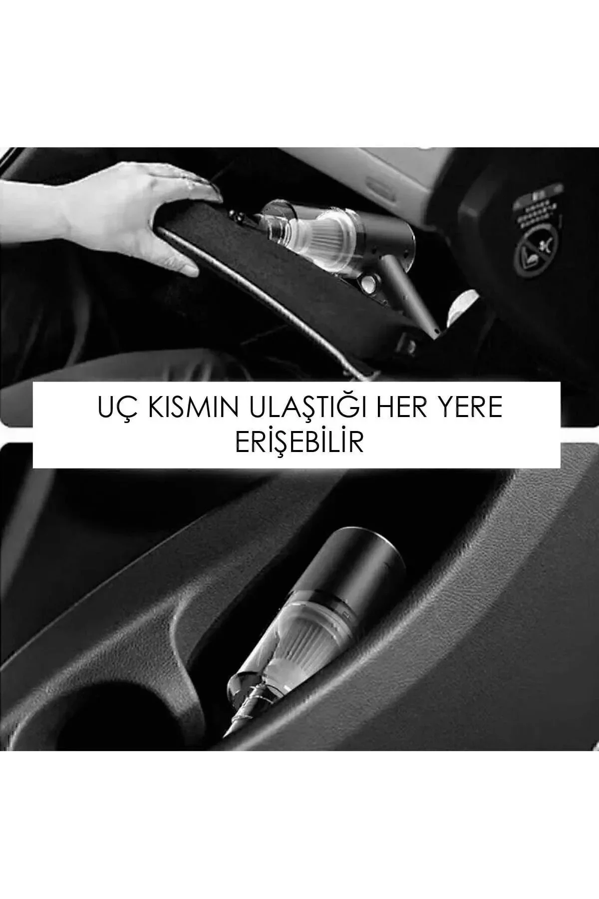 Mini Vakumlu Araç Süpürgesi El Süpürgesi Şarjlı Çok Fonksiyonlu Ev Aleti - Just Cheap Store Görsel 4