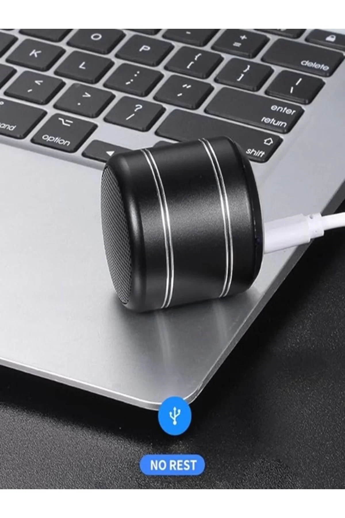 Mini Alüminyum Tws Kablosuz Bluetooth Hoparlör – Yuvarlak Metal Tasarım, Yüksek Bas Ve Taşınabilir Ö - Just Cheap Store Görsel 3