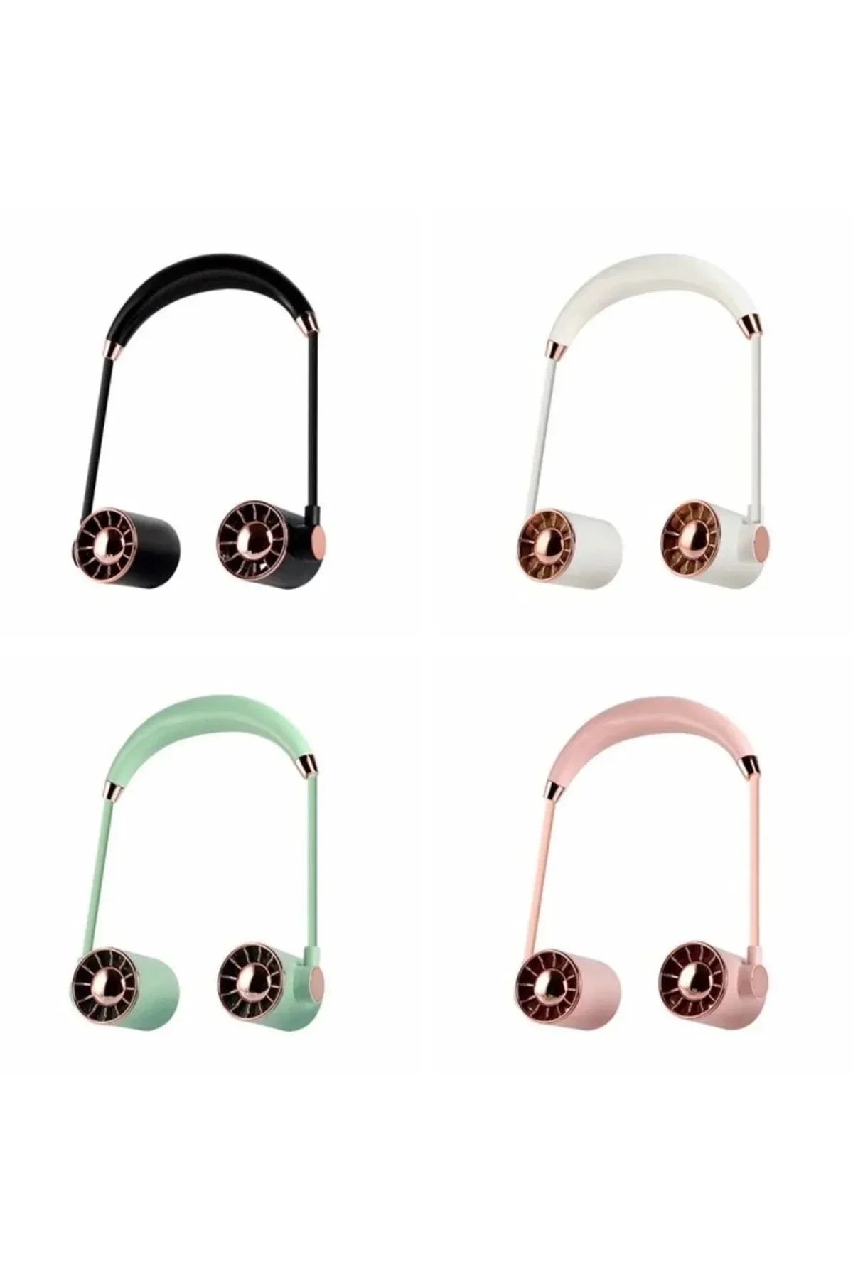 Boyunluk Fan Hava Soğutucu Vantilatör Boyuna Asmalı Şarjlı 3 Kademeli Mini Klima Siyah - Just Cheap Store Görsel 3