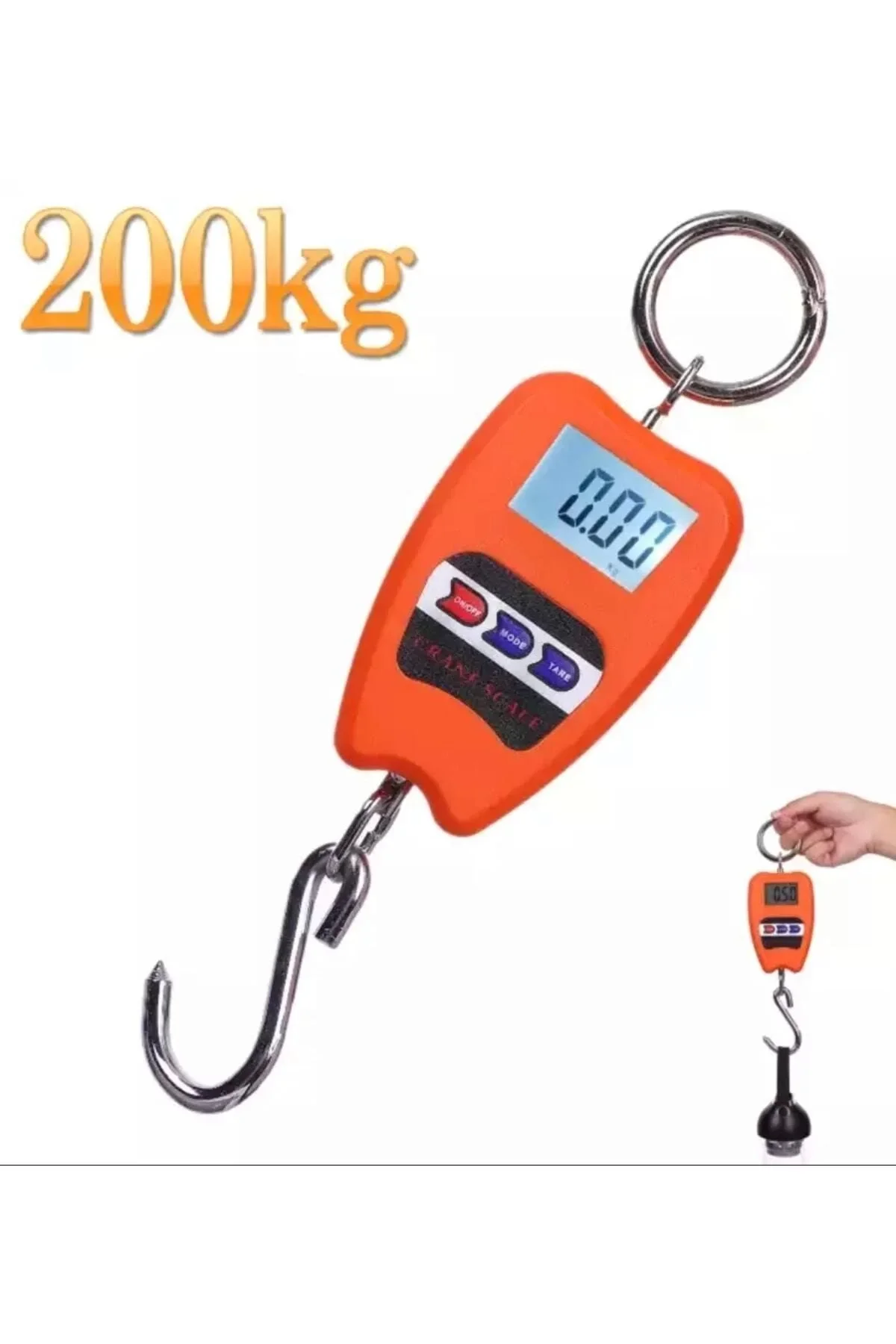 200 Kg Vinç Tipi Kancalı Terazi - Ağır Yükler İçin Hassas Ölçüm - Just Cheap Store Görsel 3