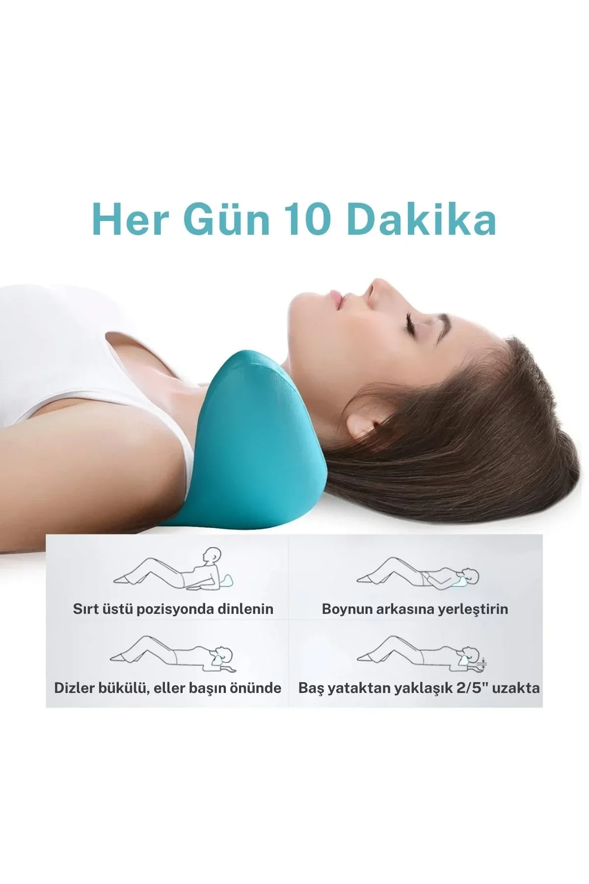 Boyun Ve Omuz Gevşetici, Servikal Traksiyon Cihazı Akupunktur Boyun Omuz Sırt Desteği Masaj Yastığı - Just Cheap Store Görsel 3