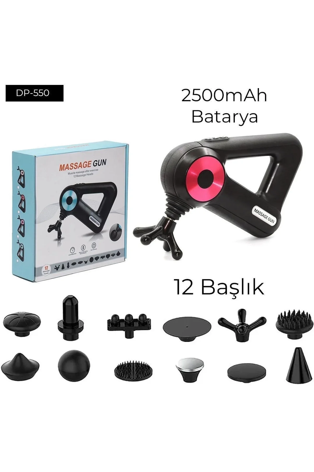 12 Başlıklı Masaj Aleti