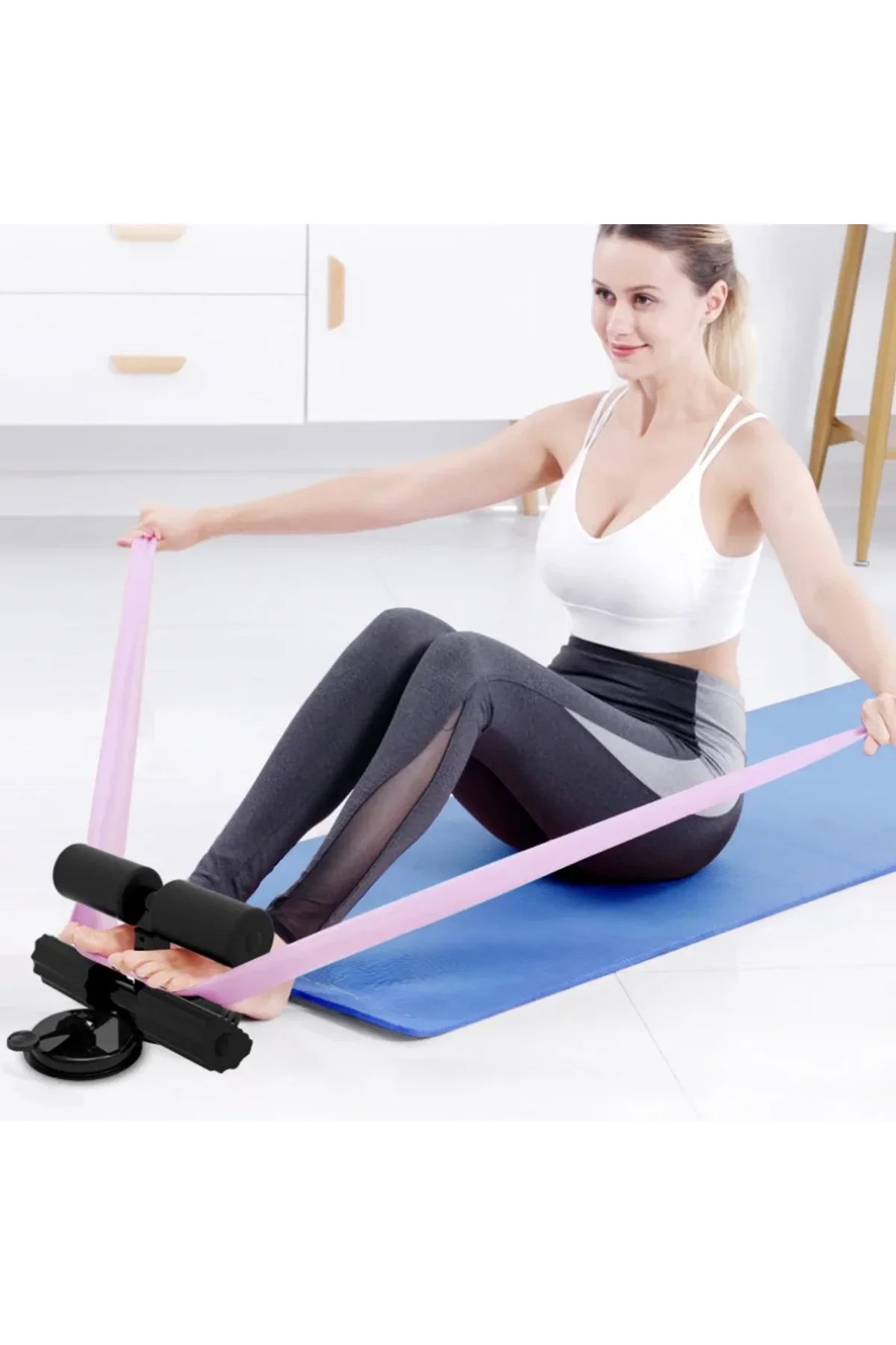Mekik Çekme Spor Aleti Ayak Destekli Vantuzlu - Just Cheap Store Görsel 5