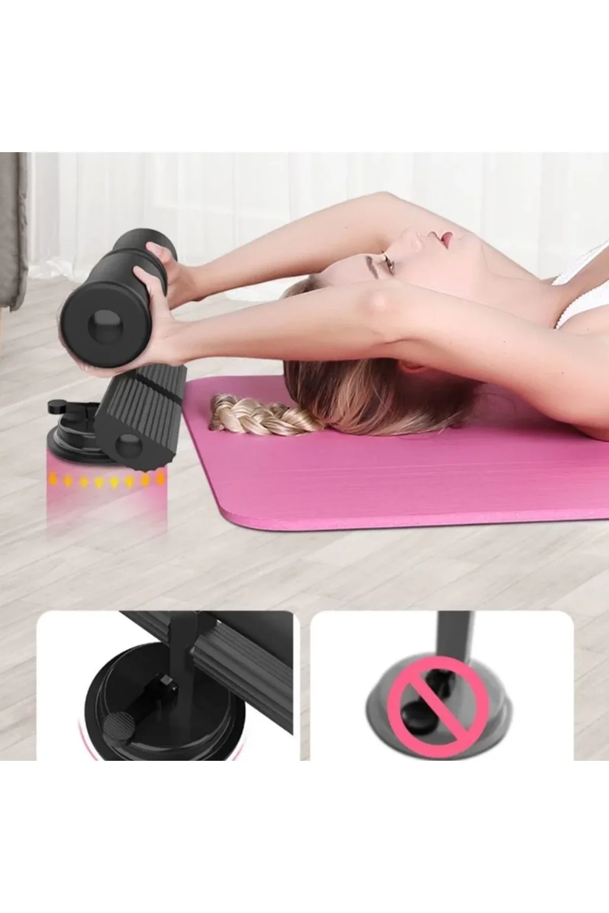 Mekik Çekme Spor Aleti Ayak Destekli Vantuzlu - Just Cheap Store Görsel 3