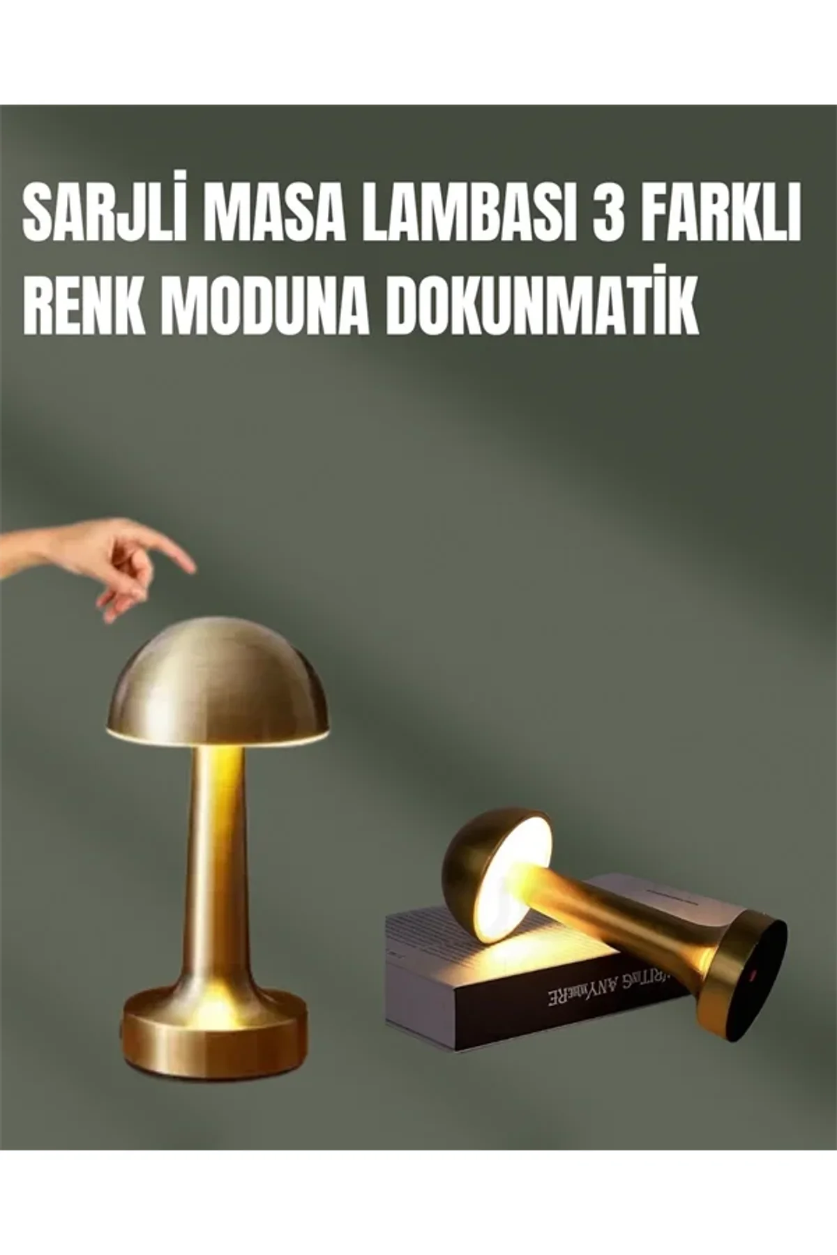 %100 Kademeli Ayarlanabilir Işık – Usb Şarjlı Masa Lambası - Just Cheap Store Görsel 2