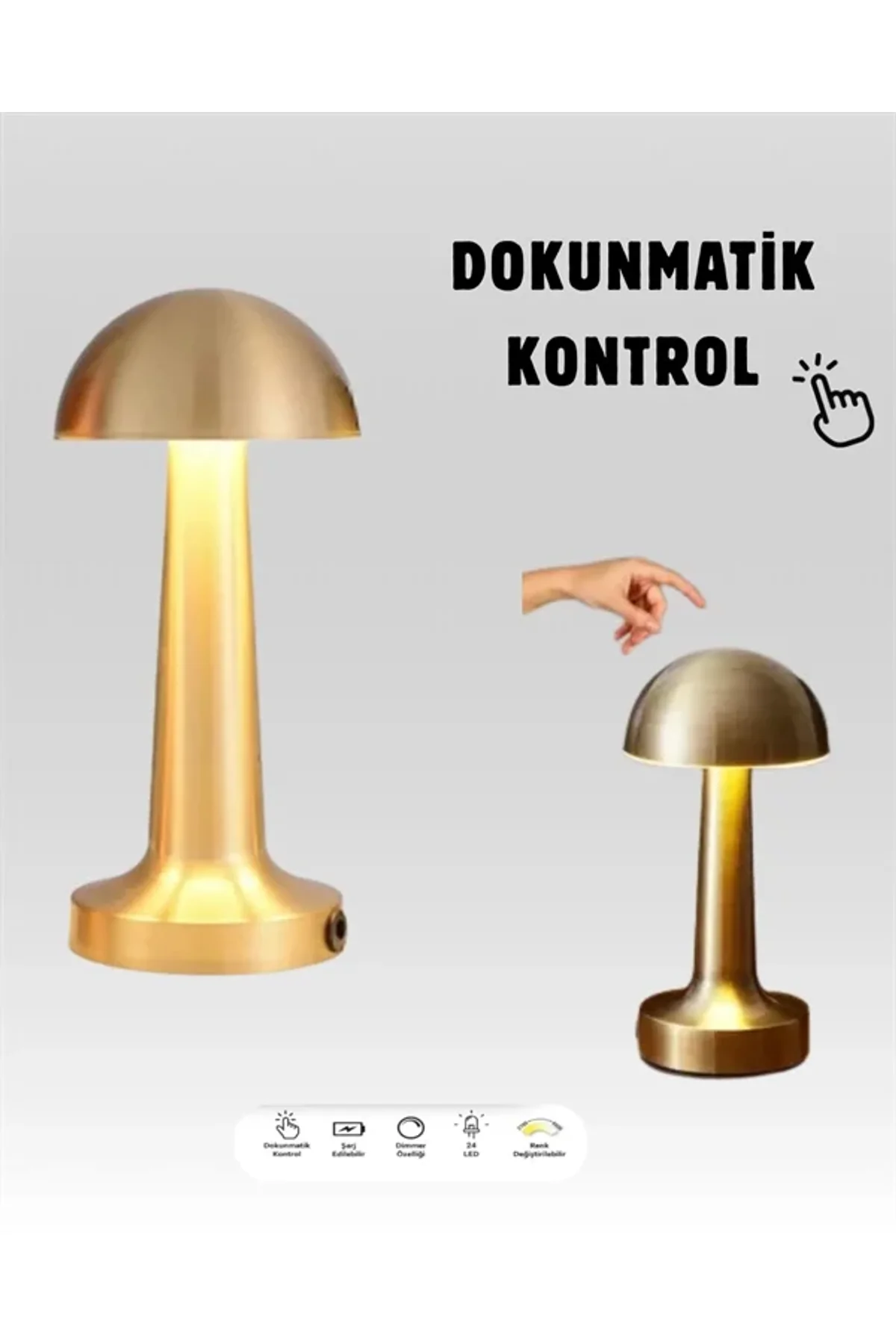 %100 Kademeli Ayarlanabilir Işık – Usb Şarjlı Masa Lambası - Just Cheap Store Görsel 5