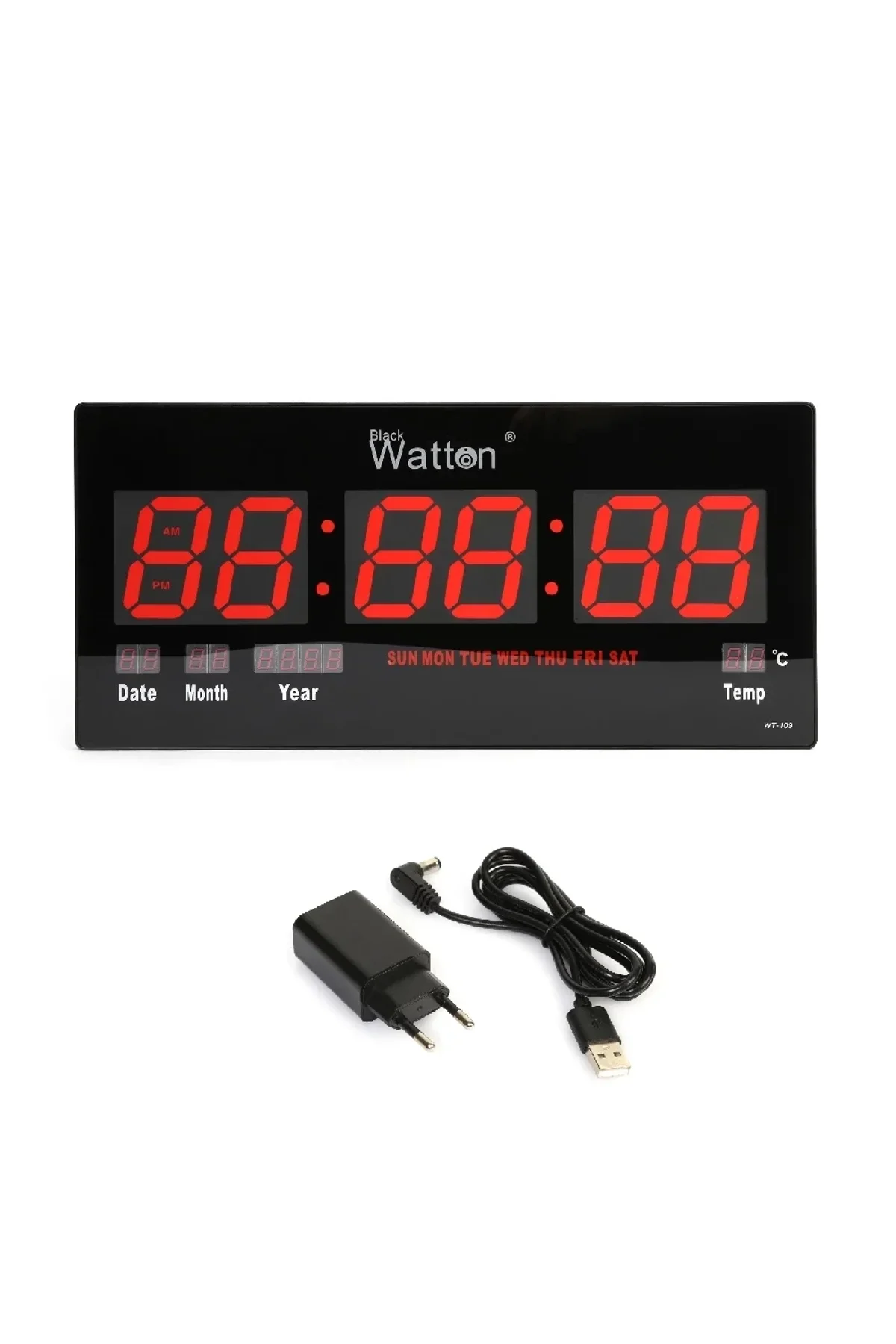 Dijital Duvar Ve Masa Saati Wt-109 - Just Cheap Store Görsel 2