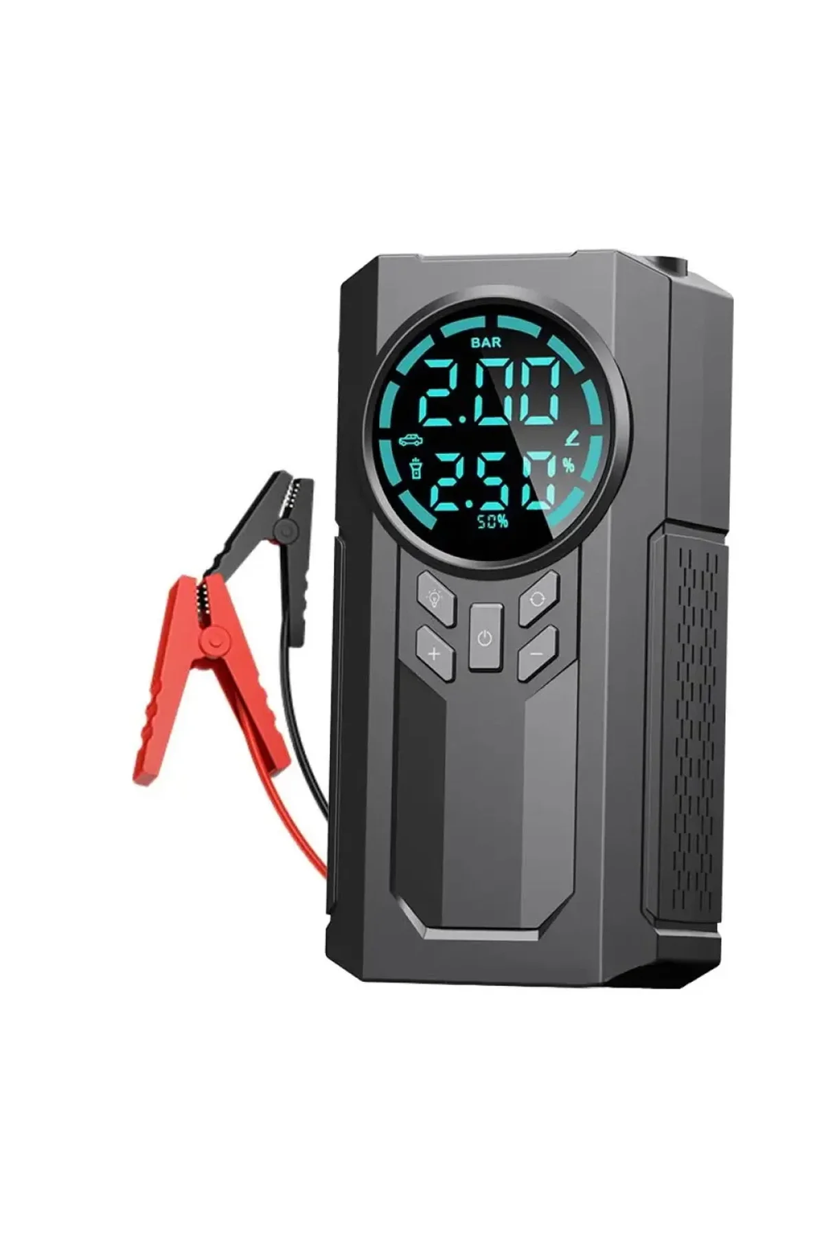 4 İn 1 Çok İşlevli 150 Psı 7.4 V 8000 Mah Powerbank Özellikli Hava Oto Kompresörü - Just Cheap Store Görsel 2