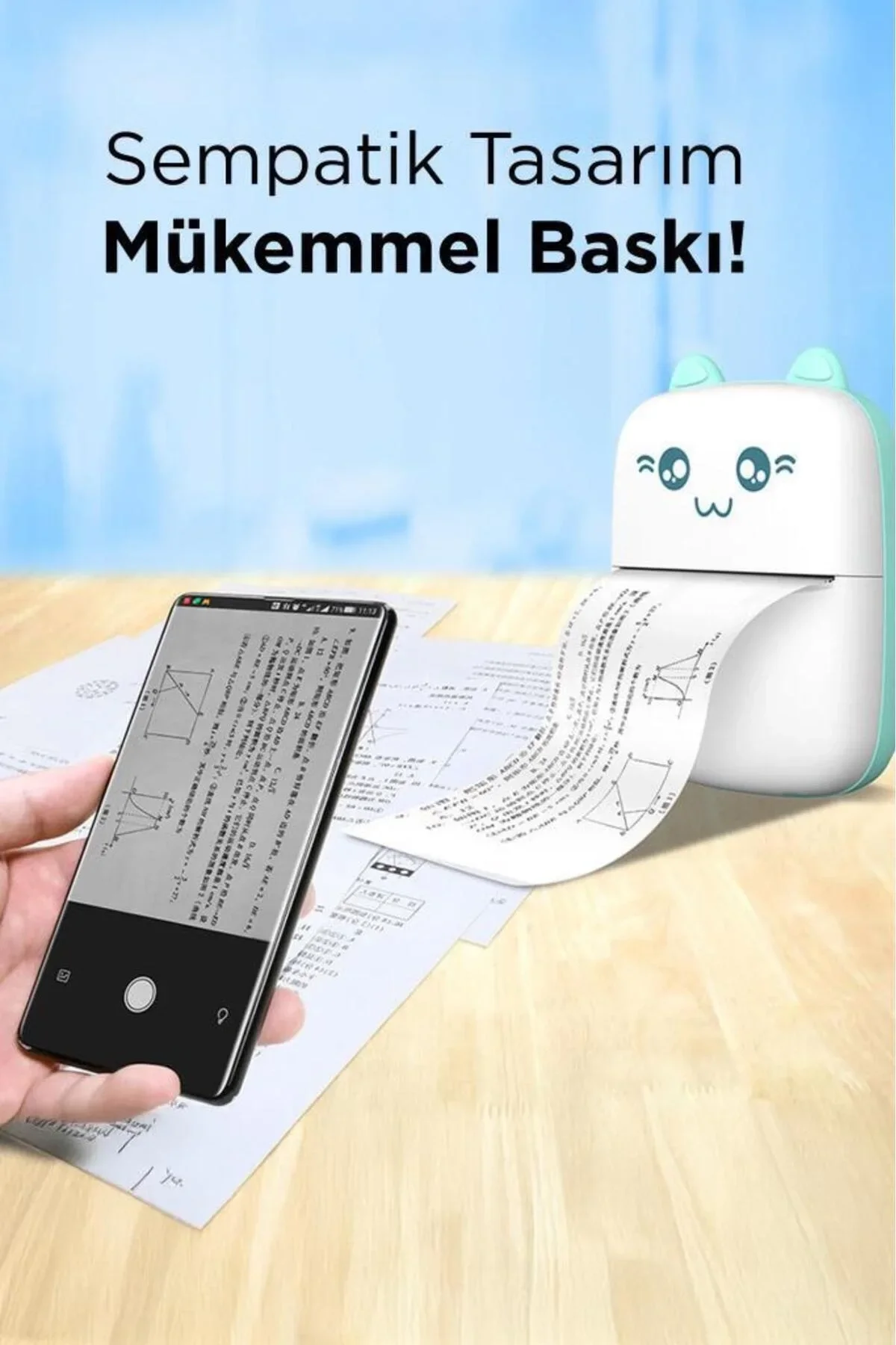 C9 Pembe Mini Yazıcı Taşınabilir Termal Yazıcı Kablosuz Bağlantı Ap Kontrol Cep Yazıcısı - Just Cheap Store Görsel 4