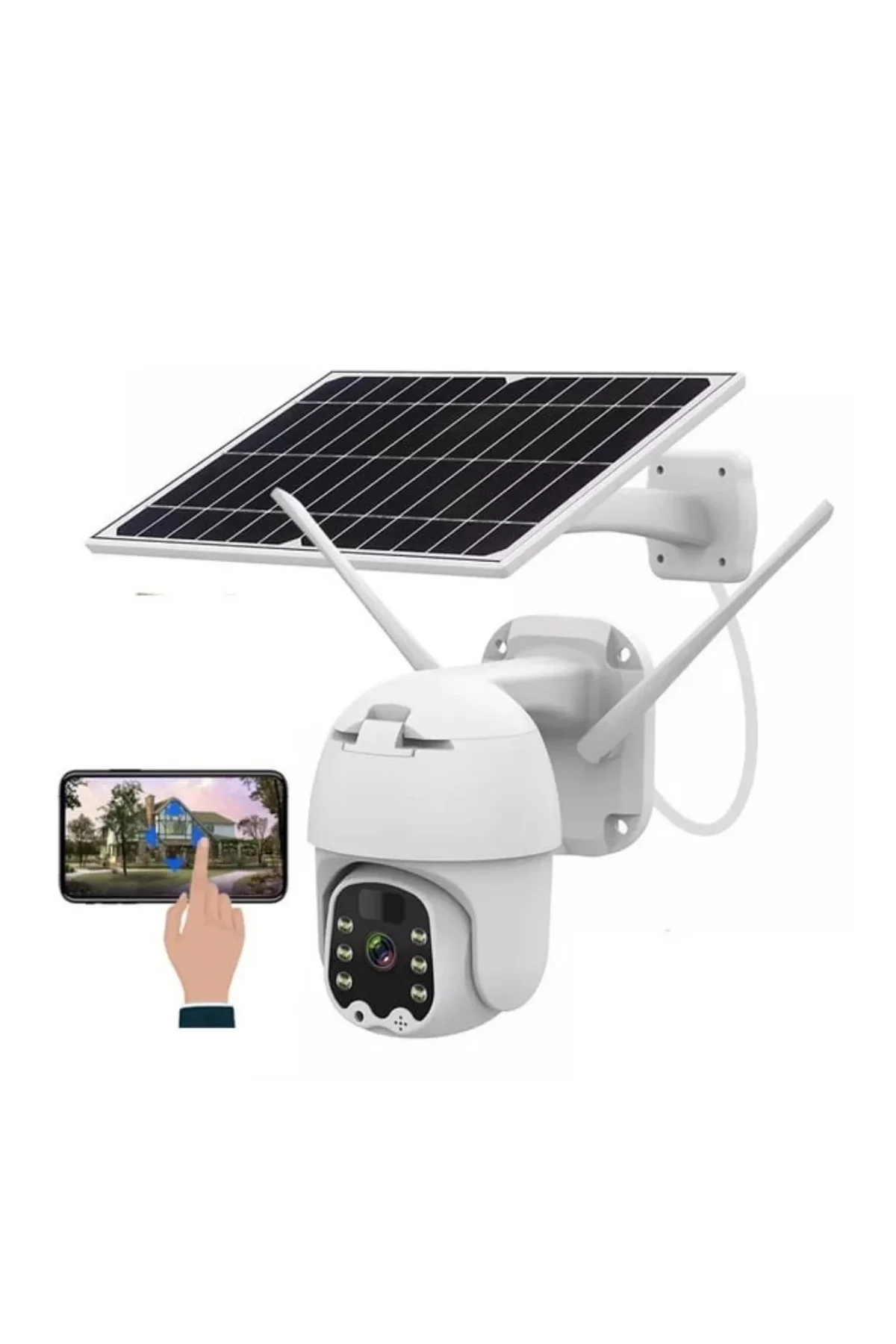 Sim Kartlı 4g Ptz 360 Hareketli Solar Güneş Enerjili 1080p Kamera Türkçe Program Son Sürüm - Just Cheap Store Görsel 5