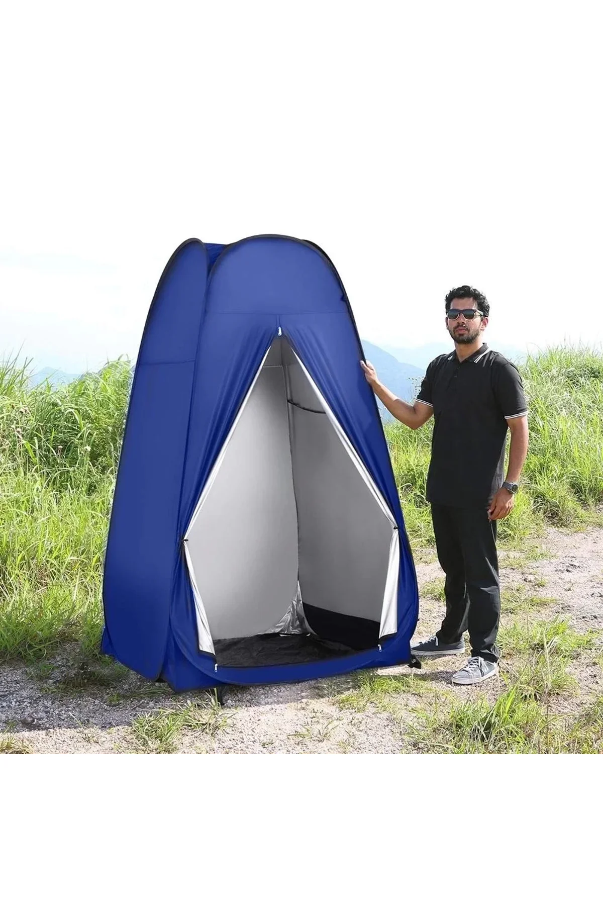 Kamp Alanı Duş Giyinme Wc Çadırı Fotoğrafcı Prova Kabini 190x120x120 - Just Cheap Store Görsel 4